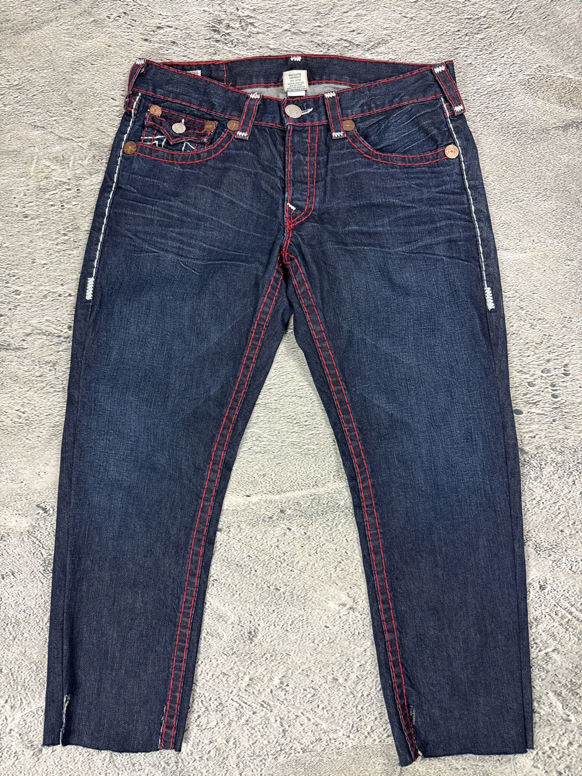 True Religion True Religion jeans straight vintage denim pants navy red Size US 36 / EU 52 - 6 Thumbnail