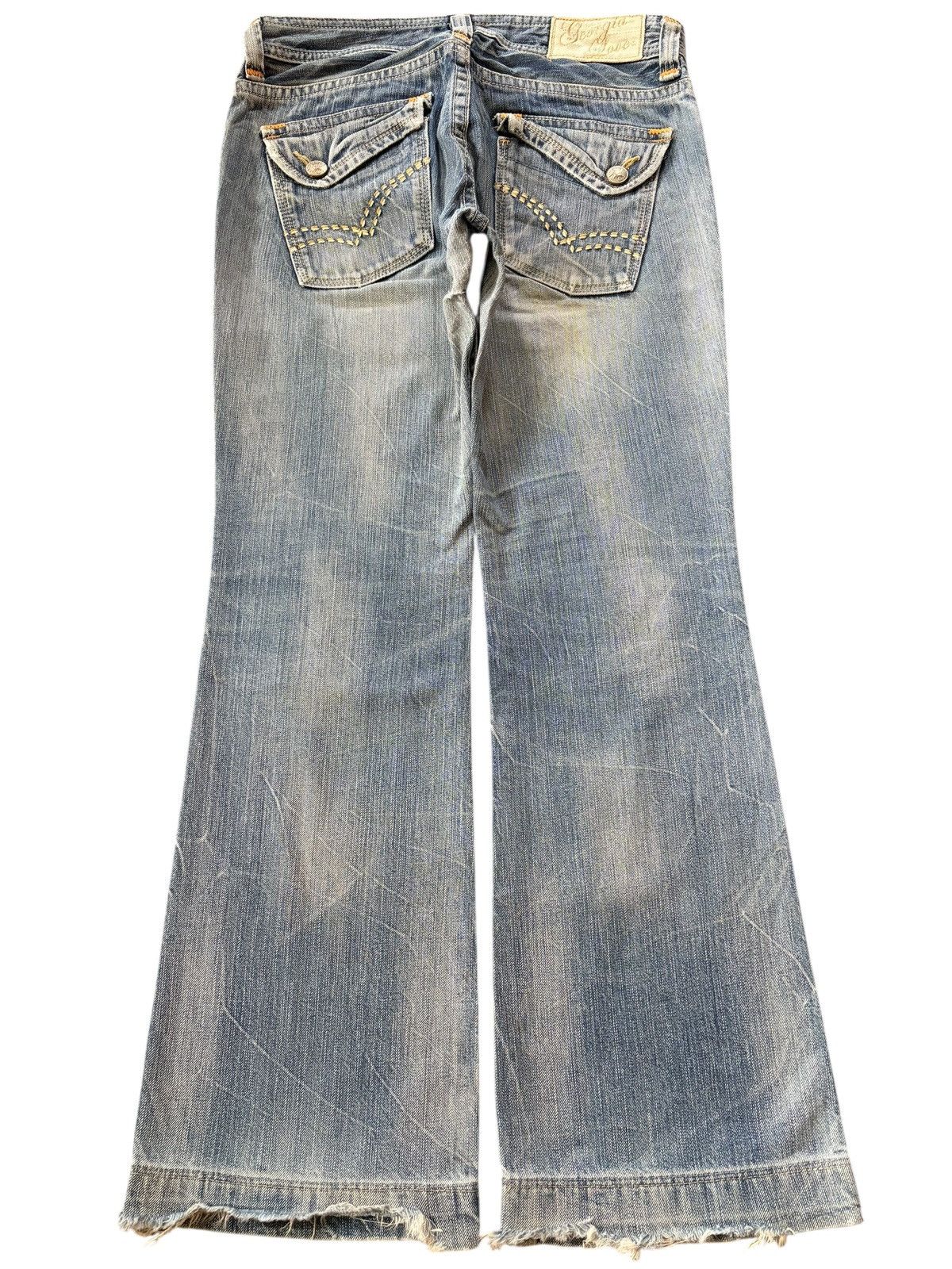 Hysteric Glamour Vintage Japanese Brand Faded Wash Distress Flare Jeans Size 30" / US 8 / IT 44 - 2 Thumbnail