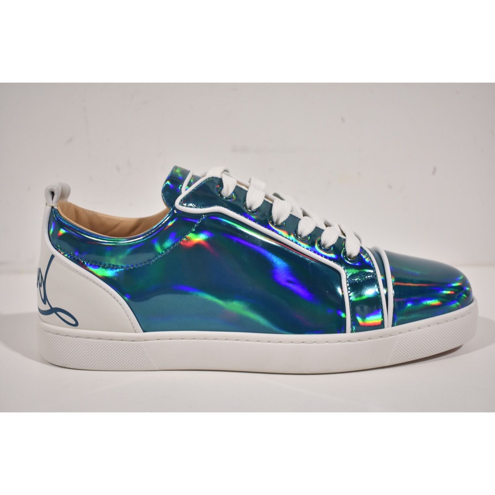Christian Louboutin Christian Louboutin Mens Fun Louis Junior Flat Psychic Blue Size US 11 / EU 44 - 2 Thumbnail