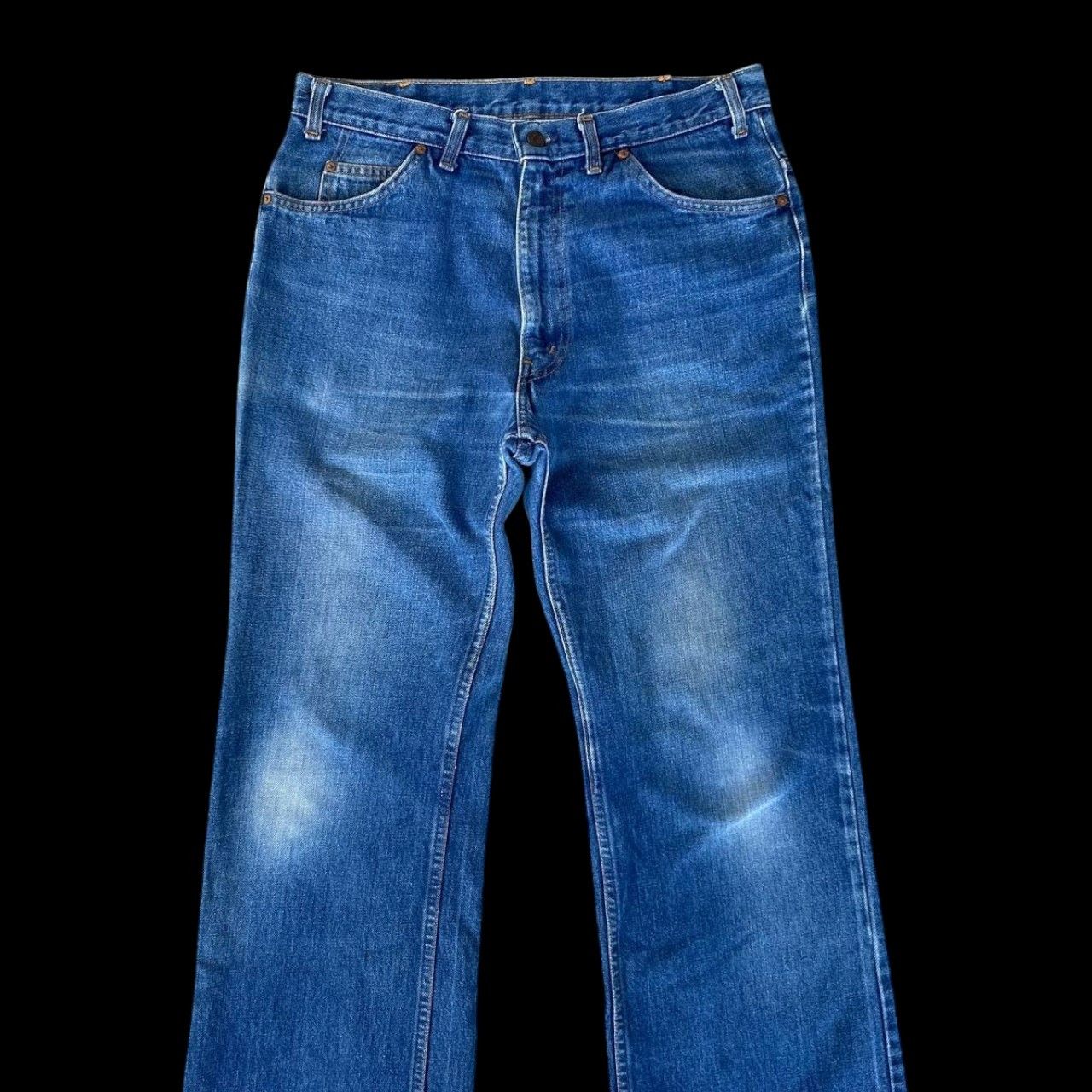 Levi's × Vintage VINTAGE 70S LEVIS DENIM FLARED BUTTON 4 ZIPPER TALON W33X29 Size US 33 - 9 Thumbnail