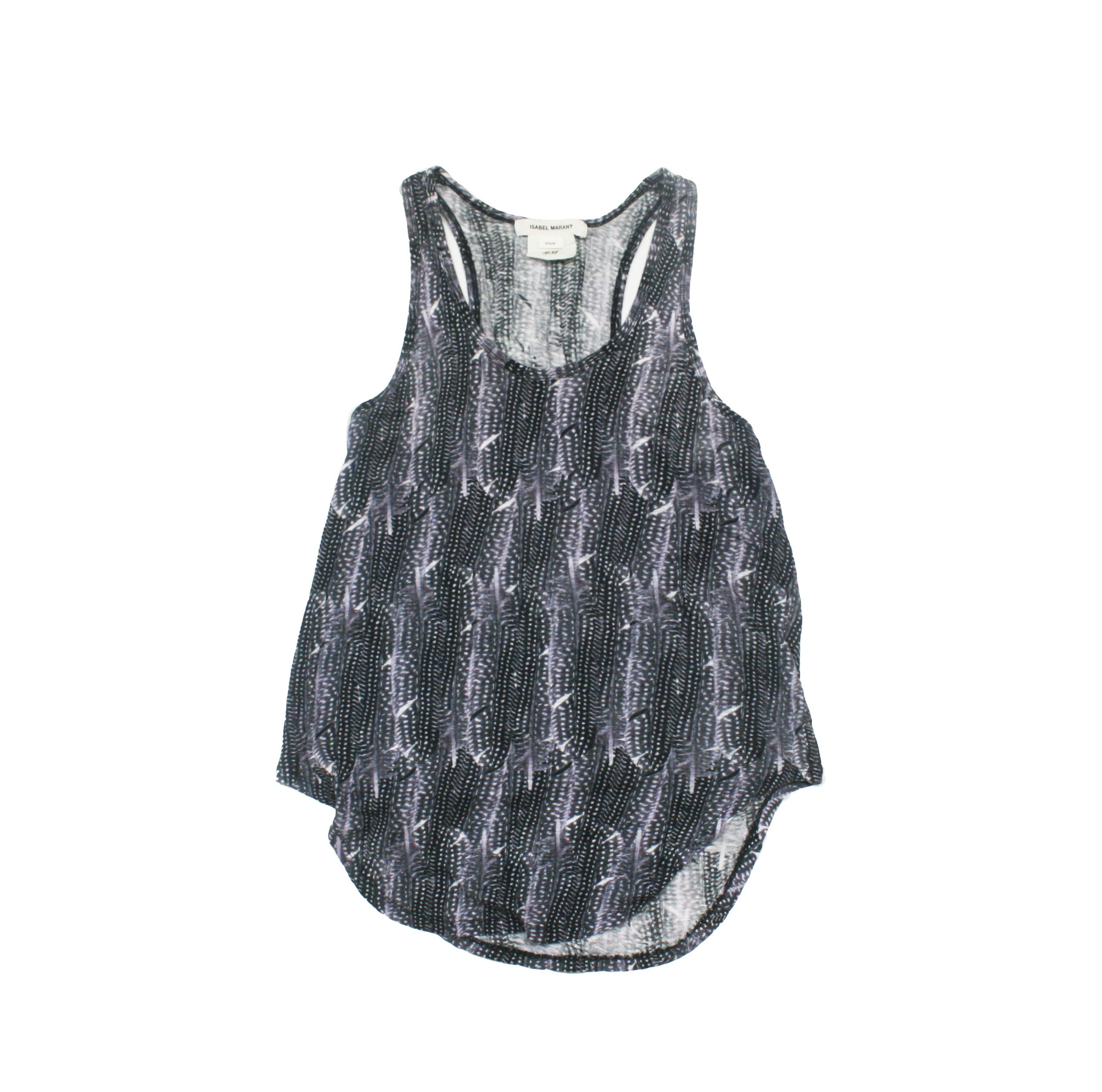 H&M × Isabel Marant Linen Printed Tank Top Size XXS / US 00 / IT 34 - 1 Thumbnail