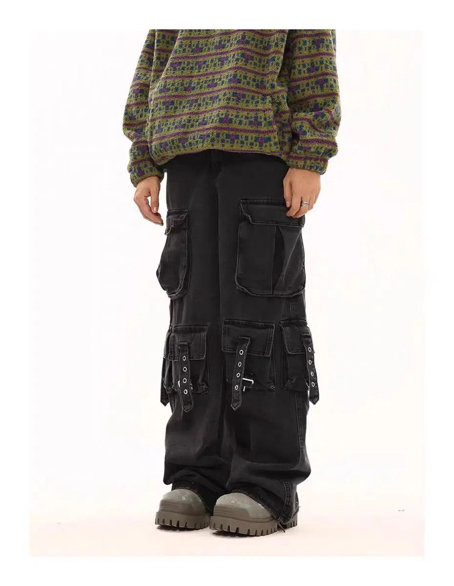 Designer × Japanese Brand Vintage Streetwear Hip Hop Loose Casual Pants Size US 33 - 3 Thumbnail