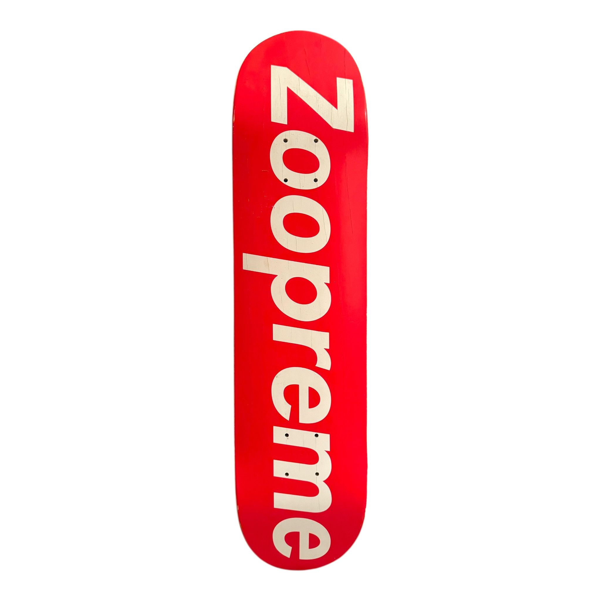 Supreme x Zoo York Zoopreme Skateboard Deck Red White Size ONE SIZE - 1 Thumbnail