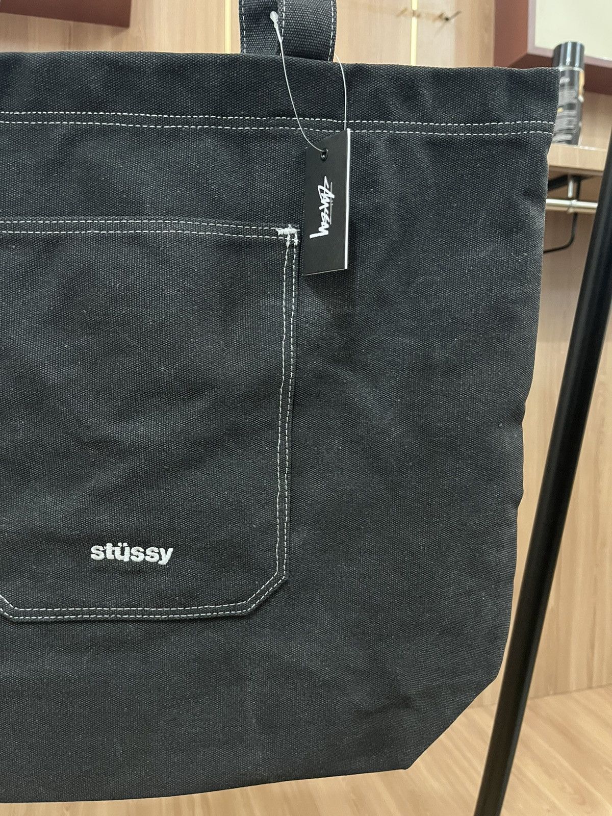 Stussy Stussy Fazer Tote Bag In Black Size ONE SIZE - 2 Thumbnail