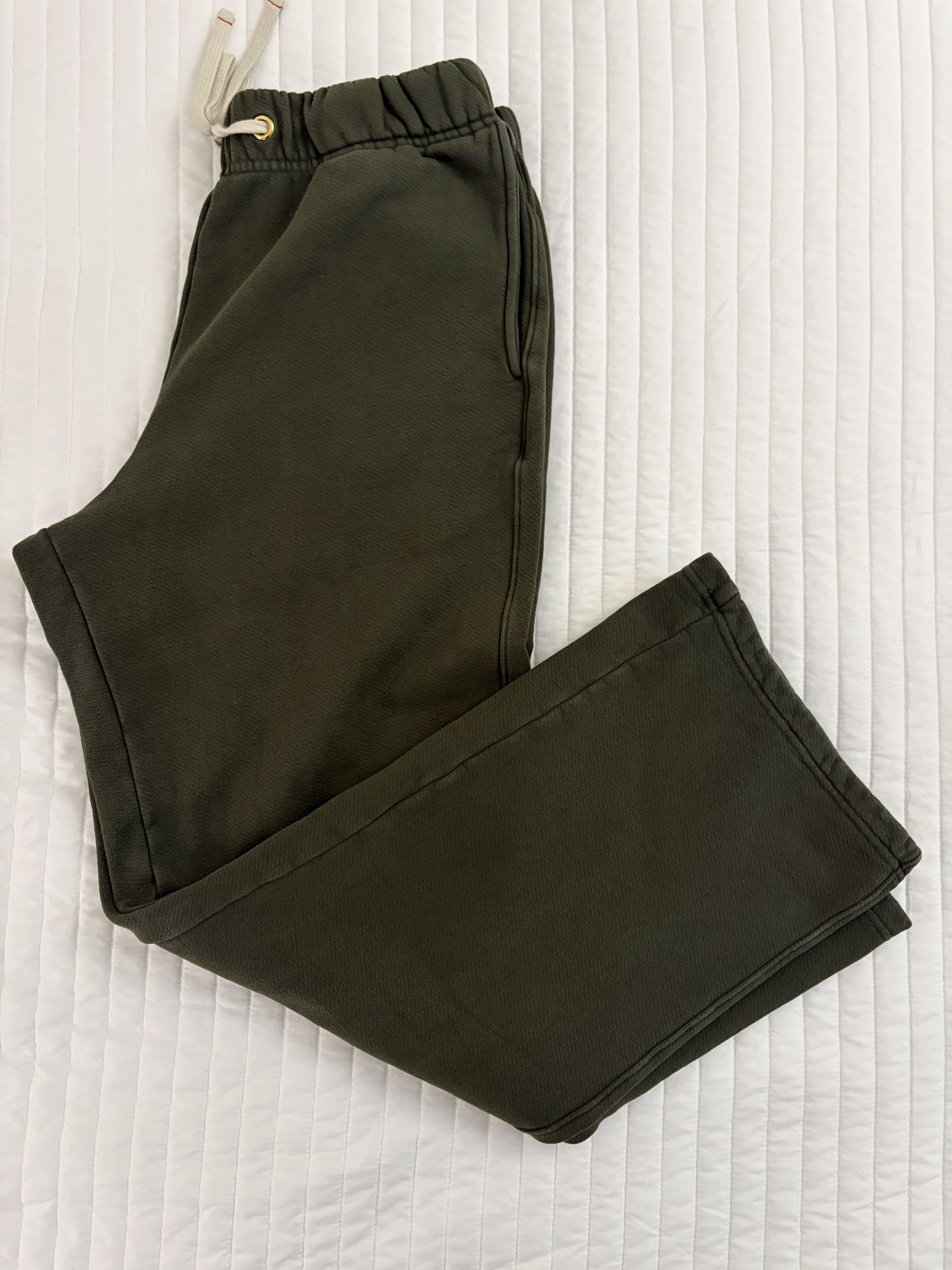 Les Tien Khaki Heavyweight Classic Sweatpants Size US 38 / EU 54 - 1 Thumbnail