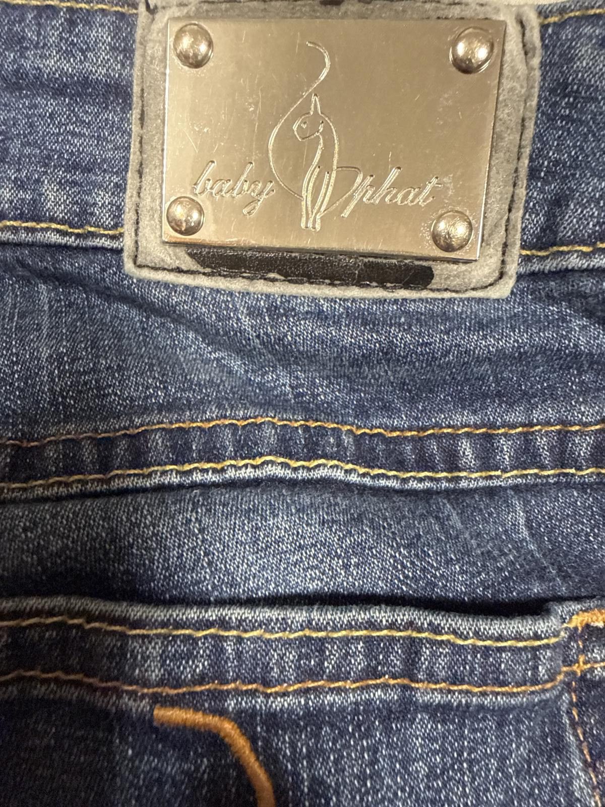 Other Y2k Vintage Baby Phat Jeans Floral Embroidered Distressed Size 30" / US 8 / IT 44 - 7 Thumbnail