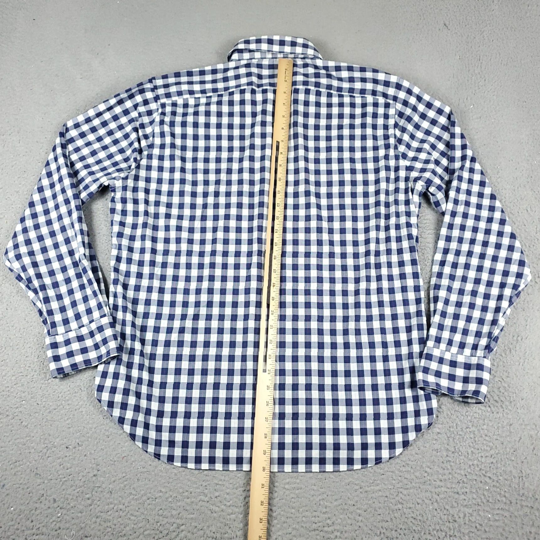 Bonobos Bonobos Shirt Mens XL Blue Plaid Casual Button-Up Long Sleeve Shirt Size US XL / EU 56 / 4 - 3 Thumbnail