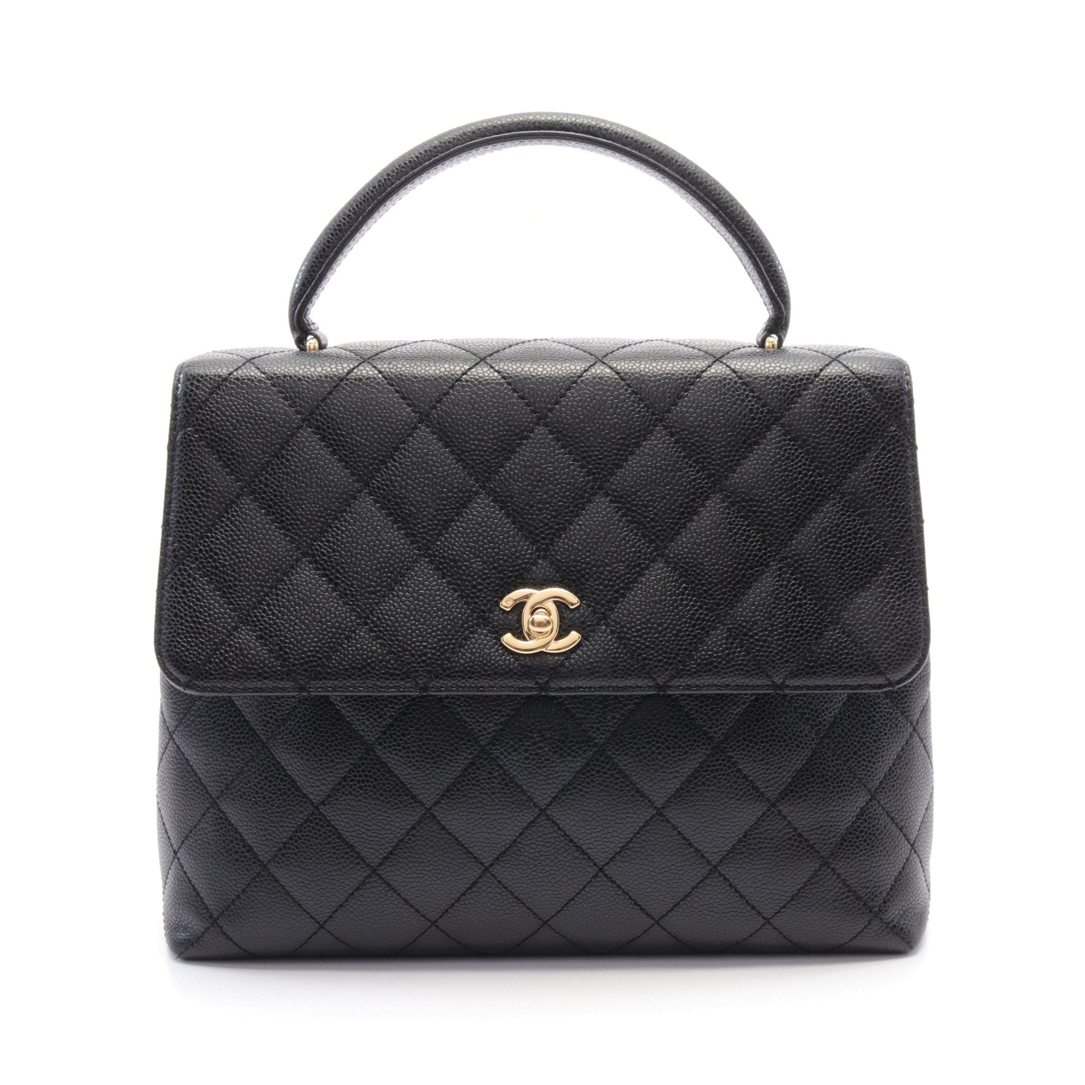 Chanel Chanel Matelasse Handbag Caviar Skin Black Gold Hardware Size ONE SIZE - 1 Thumbnail