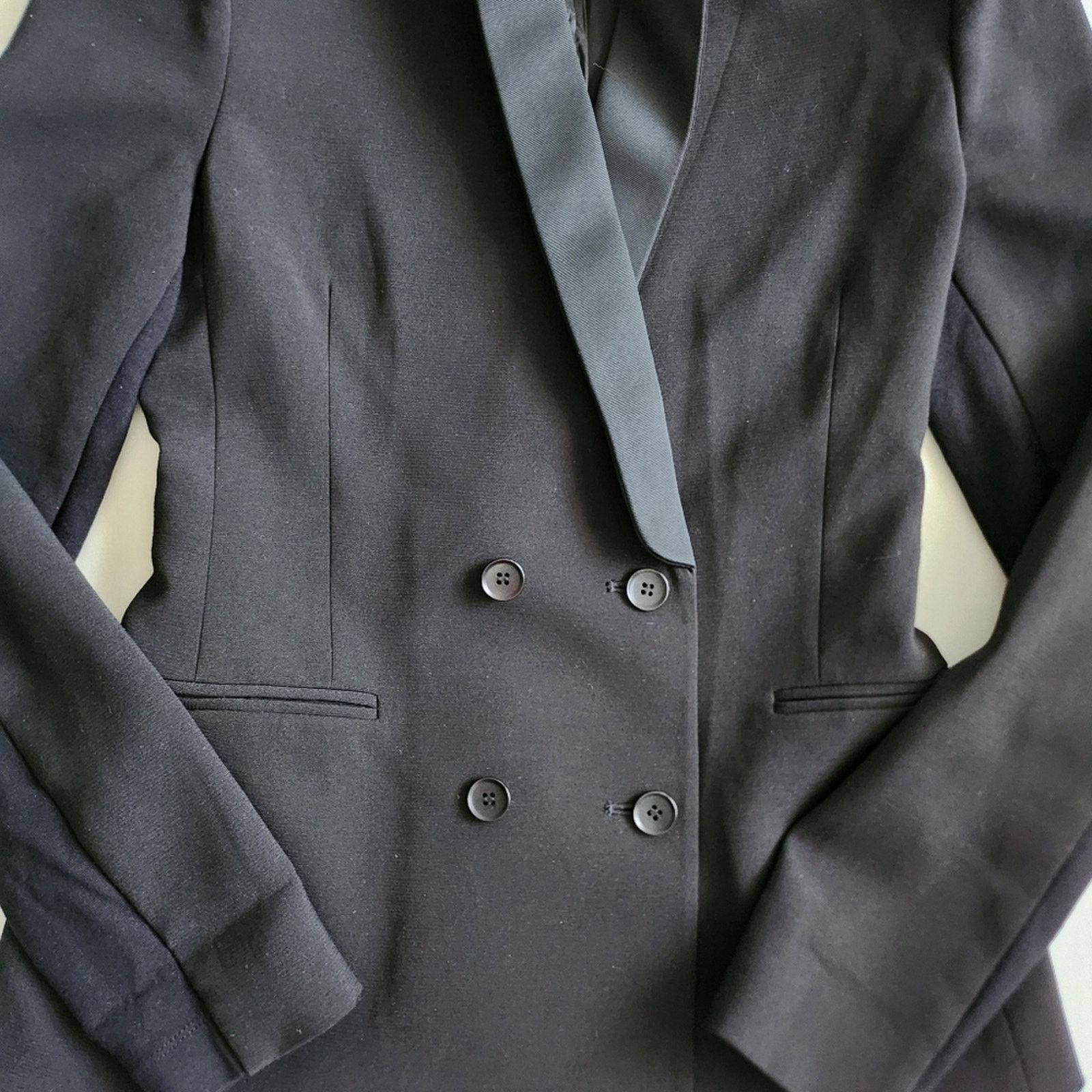 Bcbgmaxazria BCBG MaxAzira fitted black blazer Size XS / US 0-2 / IT 36-38 - 3 Thumbnail
