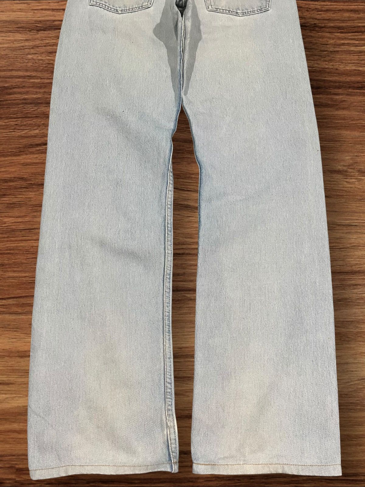 Levi's × Levi's Vintage Clothing Vintage 90s Levi’s 501 Light Blue Washed Button Fly Jeans Size US 33 - 14 Thumbnail
