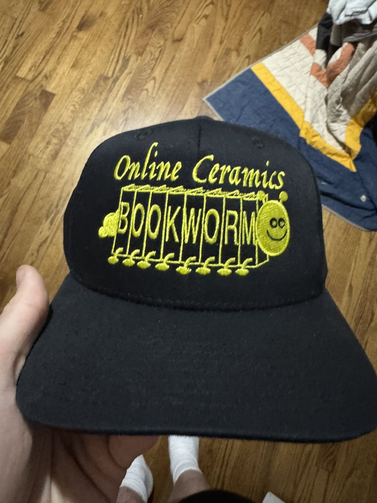 帽子 ONLINE CERAMICS Bookworn Hat navy ONLINE CERAMICS Bookworn Hat navy