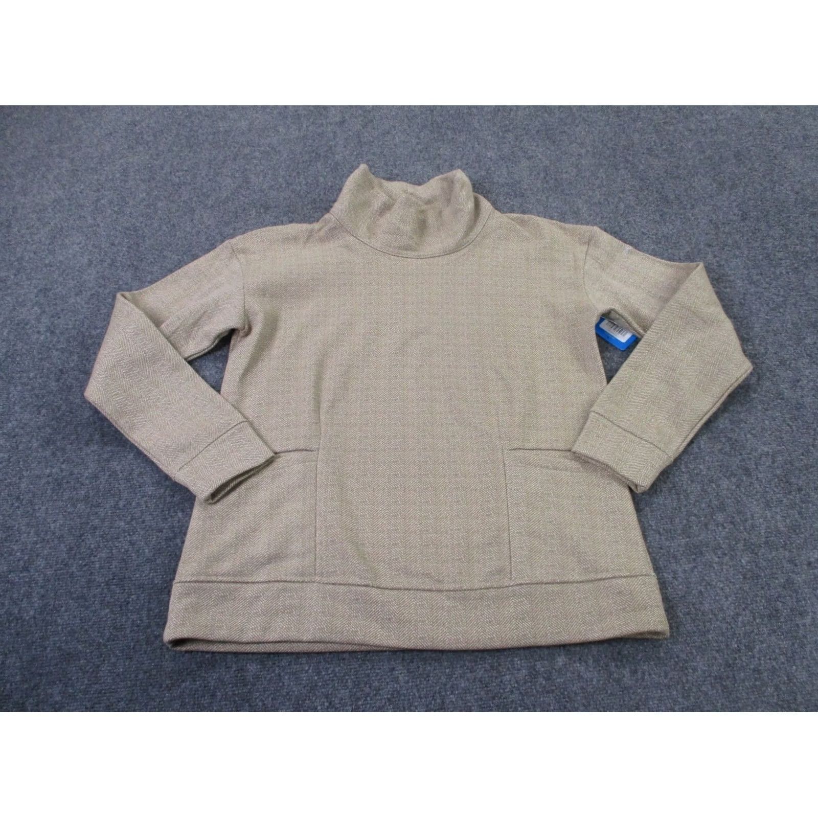 Vintage Columbia Jacket Womens L Beige Pullover Windbreaker Outdoor Thermal Pockets Size L / US 10 / IT 46 - 2 Thumbnail