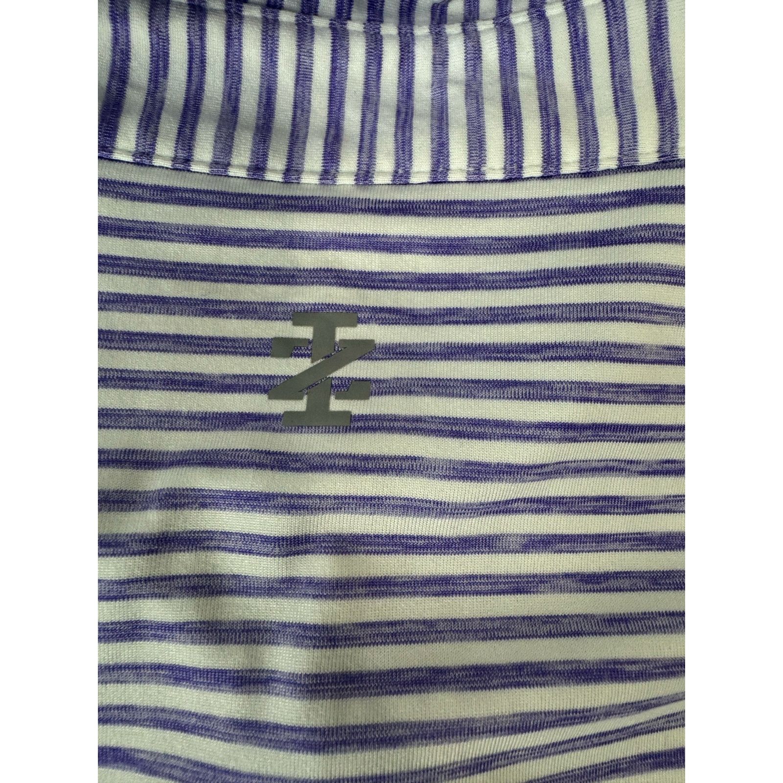 Izod IZOD Golf Lavender Purple White Stripe Polo Shirt Size XL Size US XL / EU 56 / 4 - 5 Thumbnail