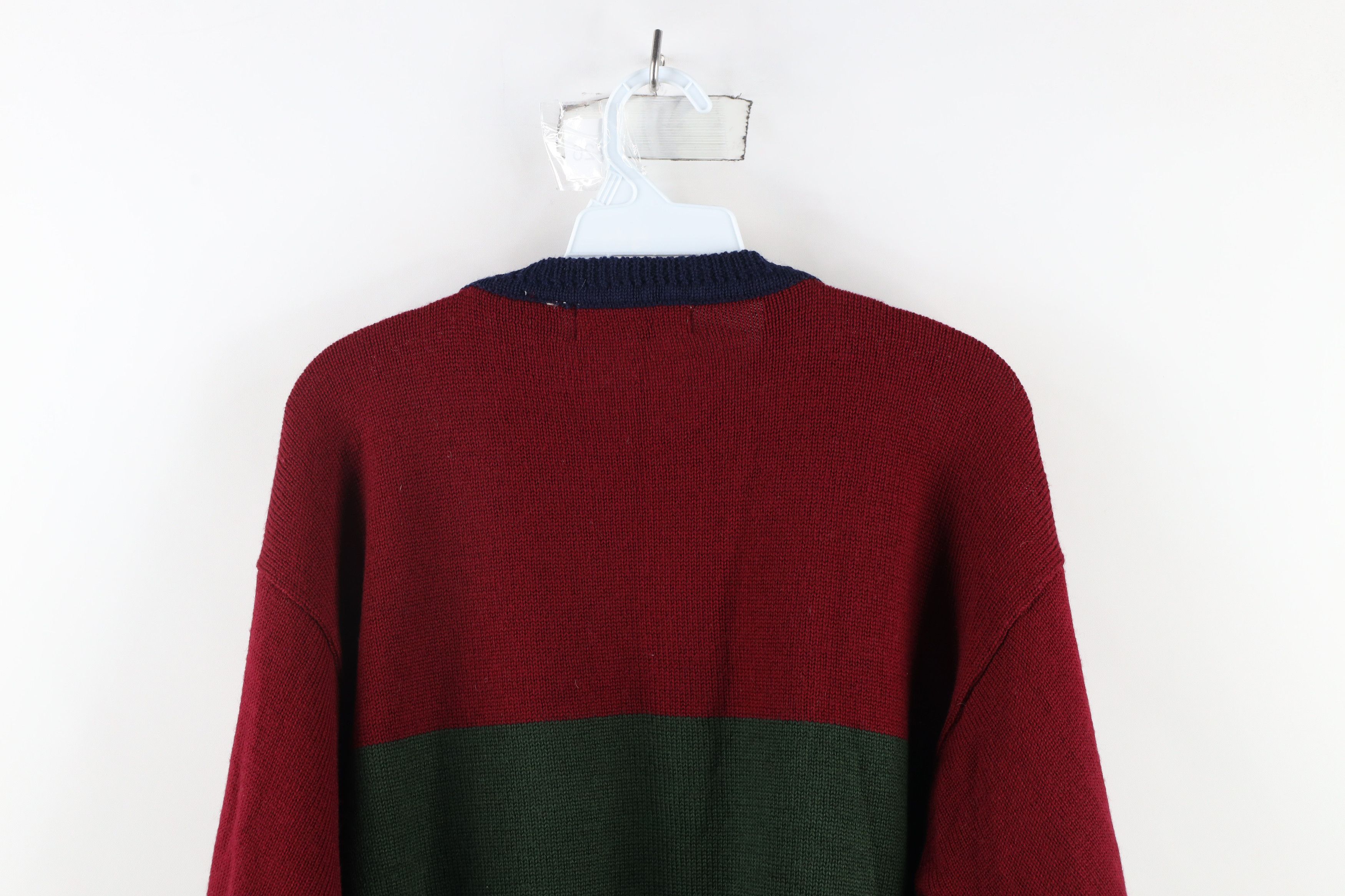 Vintage Vintage 90s Streetwear Wool Cable Knit Crewneck Sweater Size US M / EU 48-50 / 2 - 8 Thumbnail