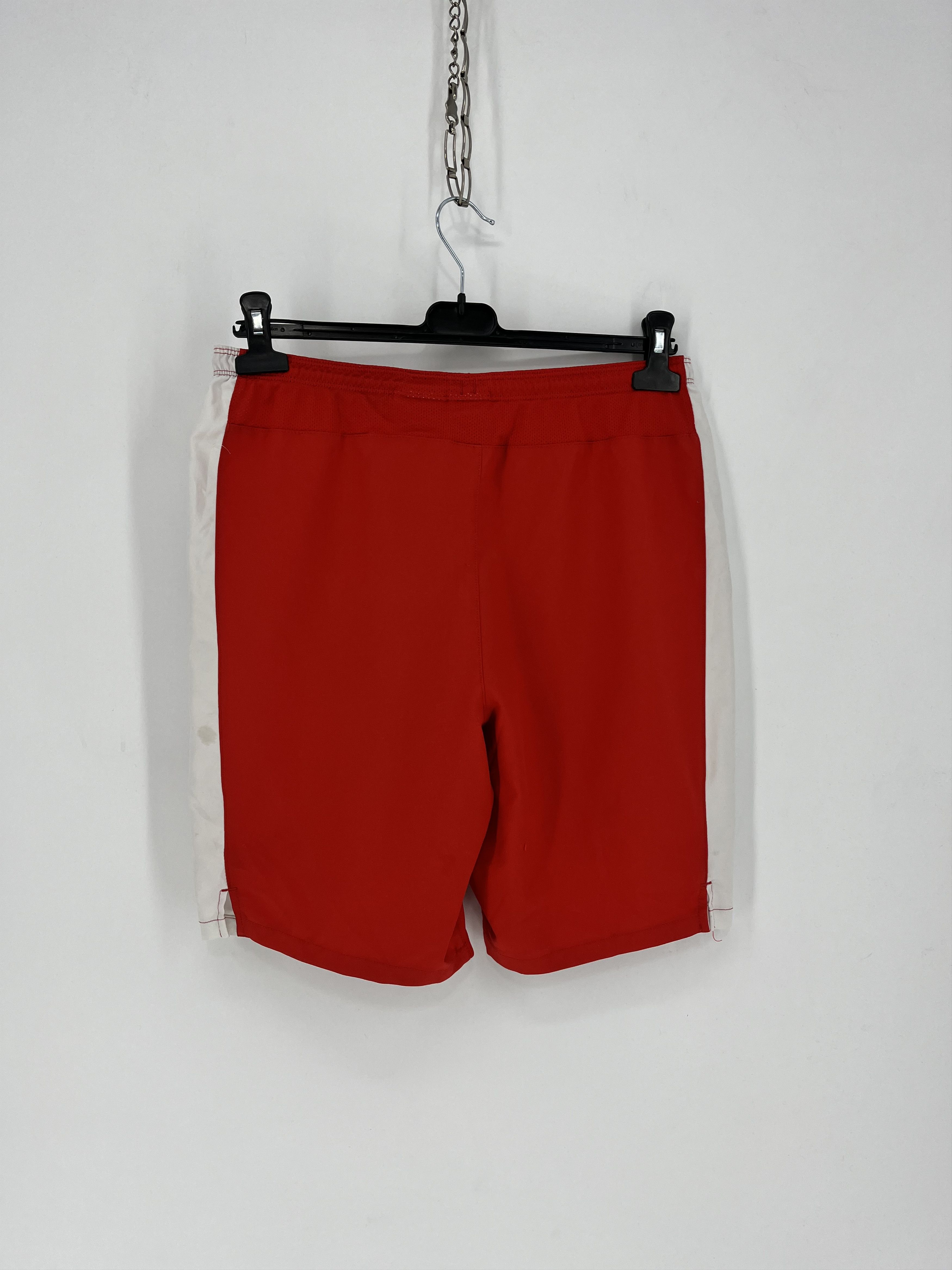 Nike 90s Vintage Nike Red Nylon Mini Swoosh Shorts Travis Sty Size US 32 / EU 48 - 8 Thumbnail