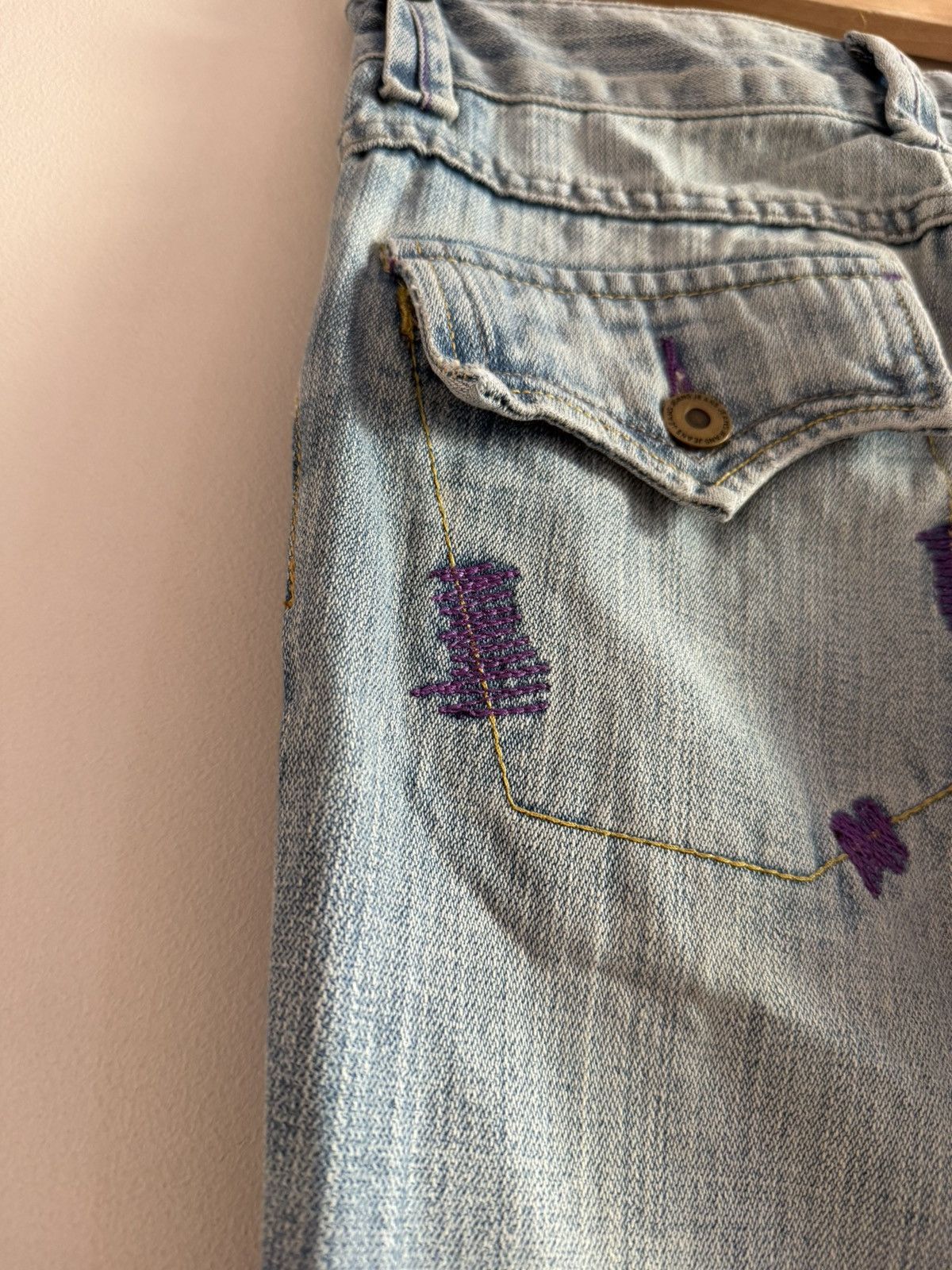 Vintage Y2K Embellished Flared Jeans Size 23" - 8 Thumbnail