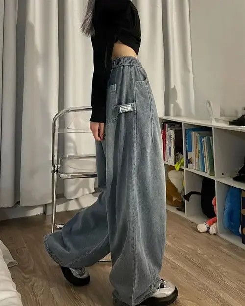 Japanese Brand × Vintage Spring Women Vintage Baggy Jeans Size 32" / US 10 / IT 46 - 3 Thumbnail
