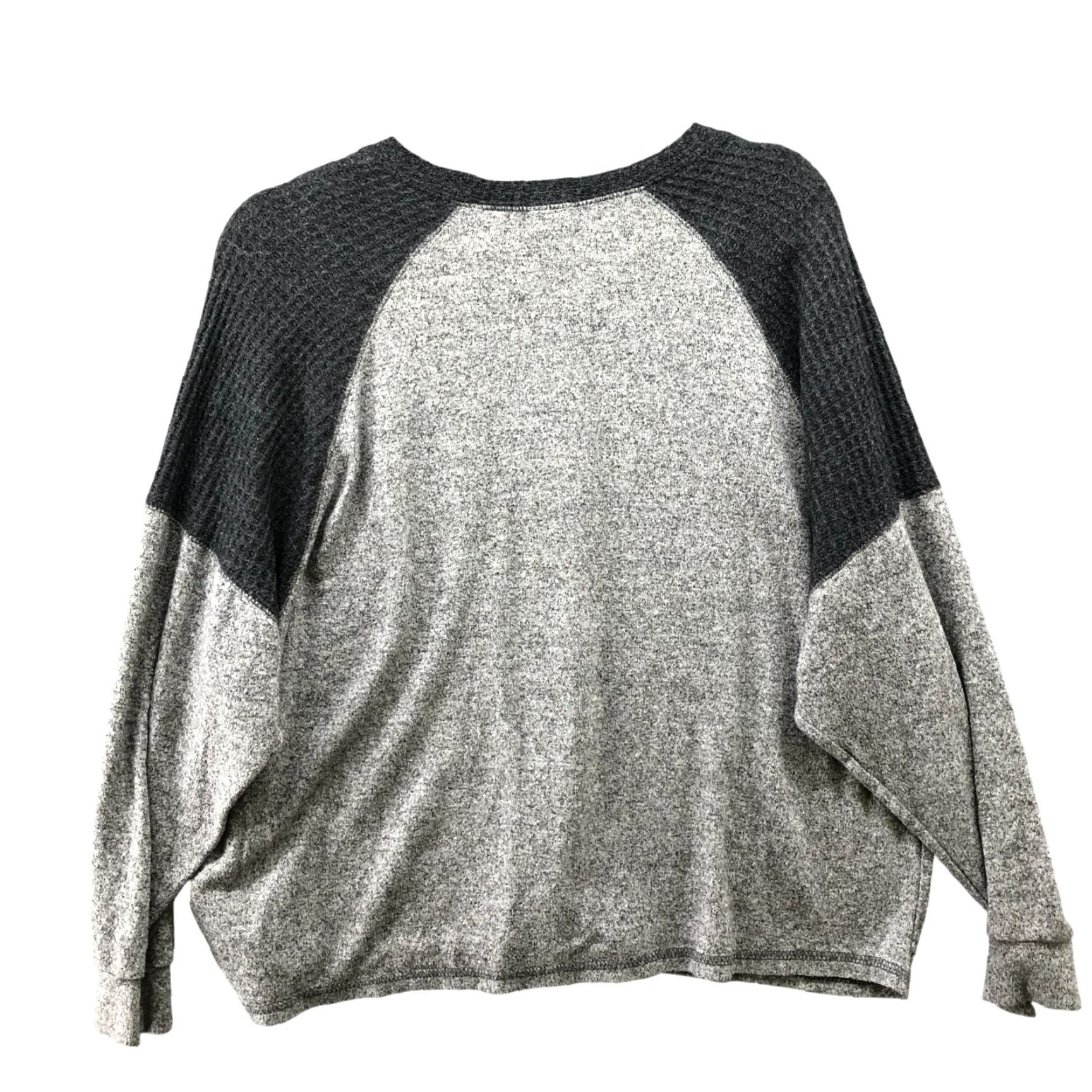 Billabong Billabong Oversized Raglan T Shirt Womens S Gray Long Sleeve Jersey Heather Size S / US 4 / IT 40 - 2 Thumbnail