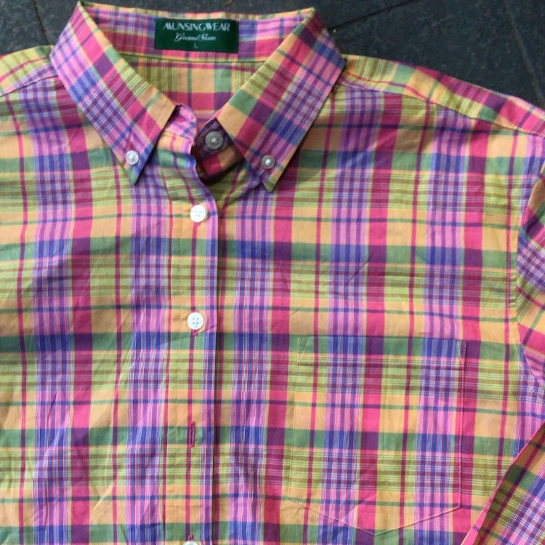 Grand Slam × Vintage Grand Slam Munsingwear candies tartan Size Fit to Medium Size US M / EU 48-50 / 2 - 2 Thumbnail