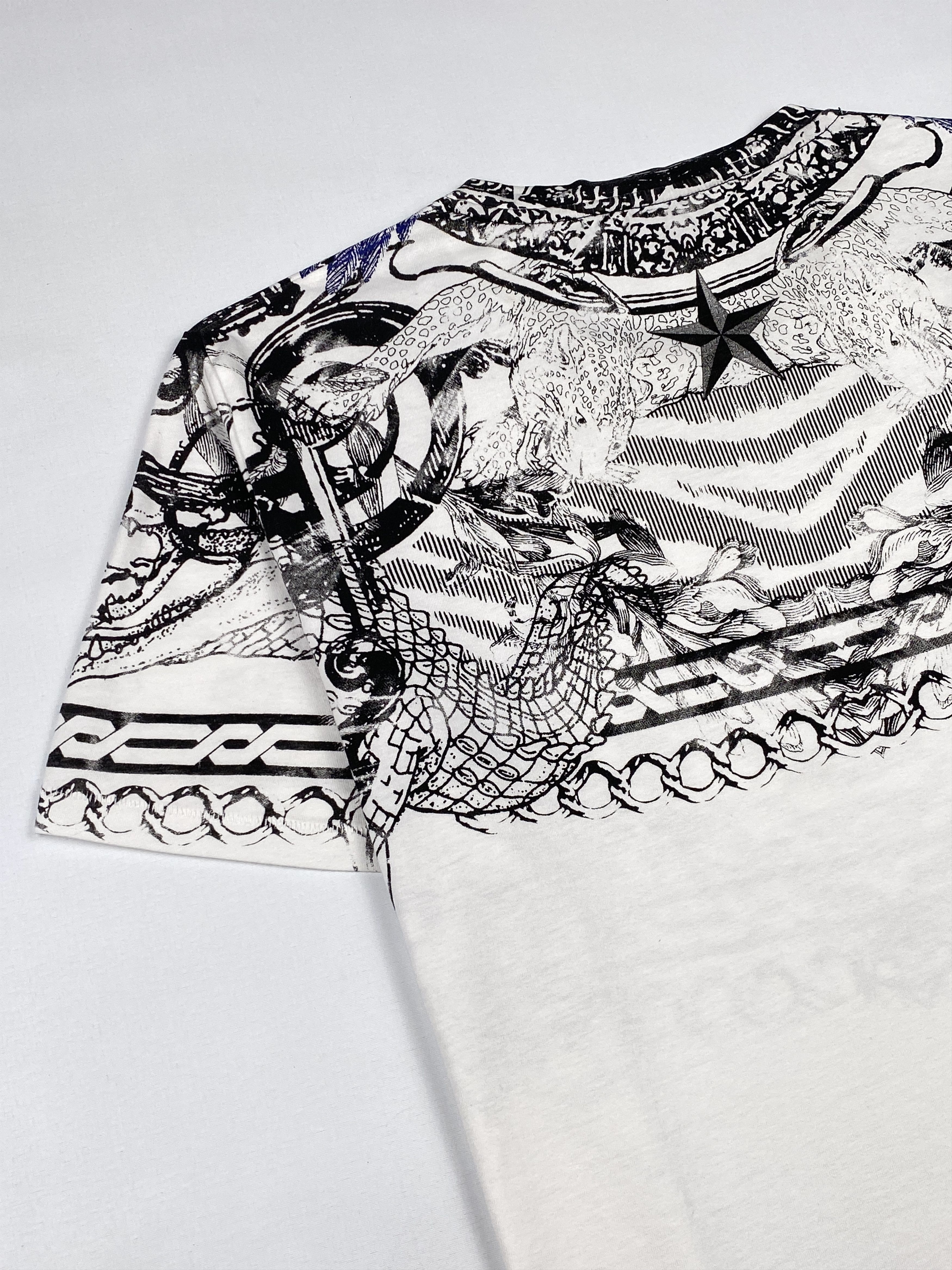 Just Cavalli Baroque Style Eagle Print T-Shirt Size US M / EU 48-50 / 2 - 11 Thumbnail