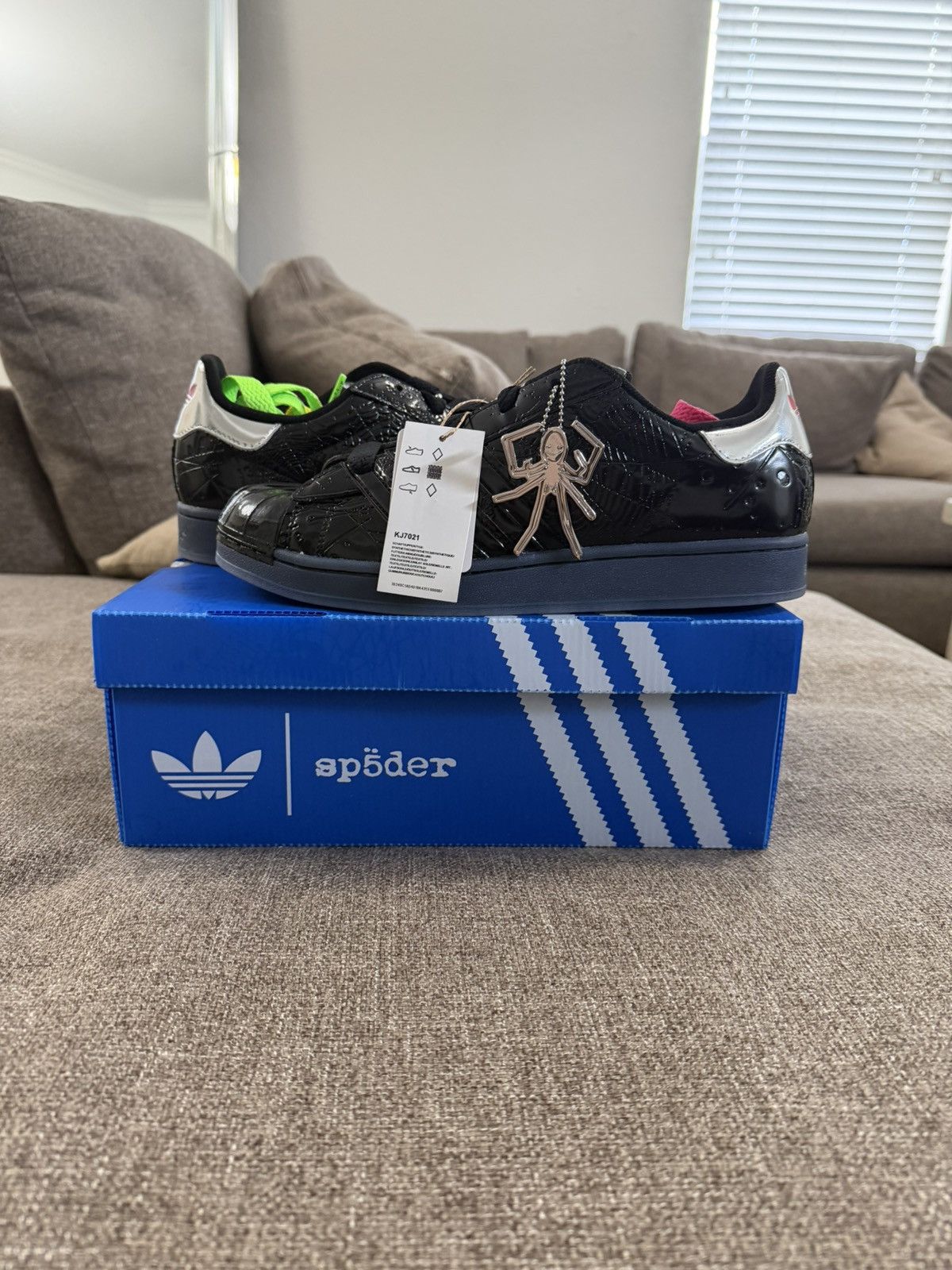 Adidas SP5DER x ADIDAS SUPERSTAR  BLACK SIZE 11 (SHIPS ASAP) | Grailed