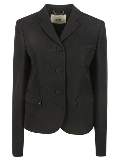 Fendi o1loc1c0824 Proudre Jacket in Black Size M / US 6-8 / IT 42-44 - 1 Thumbnail