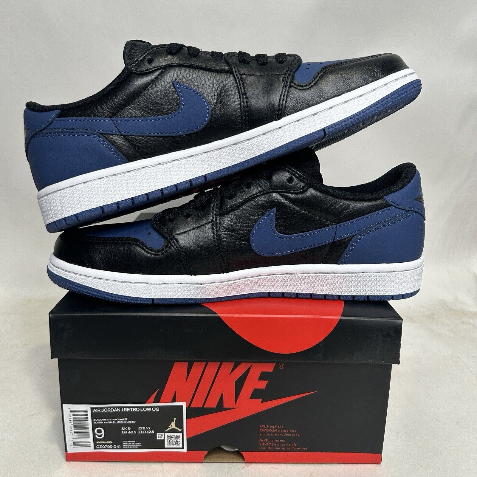 Nike Nike Shoes Air Jordan 1 Retro Low OG “Mystic Navy” 2024 Size US 9 / EU 42 - 3 Thumbnail