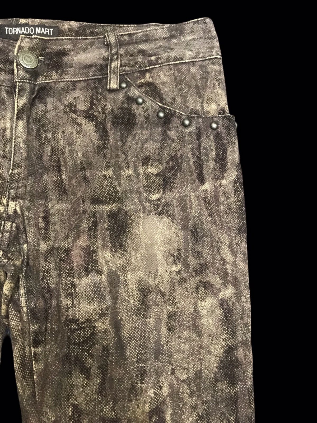 Designer × Tornado Mart 💥ARTISANAL💥FLARE TORNADO MART VELVET FLORAL PANT F265 Size 28" / US 6 / IT 42 - 4 Thumbnail