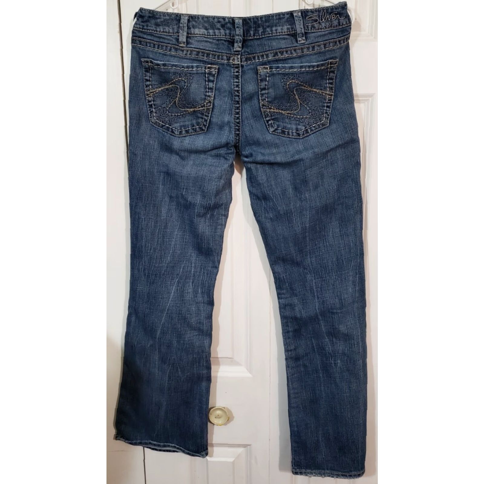 Vintage **Women's Silver Aiko Bootcut Denim Blue Jeans Size 30 x 31** User: **Vintage Women's Silver Aiko Bootcut Denim Blue Jeans Size 30 x 31** Size 30" / US 8 / IT 44 - 2 Thumbnail
