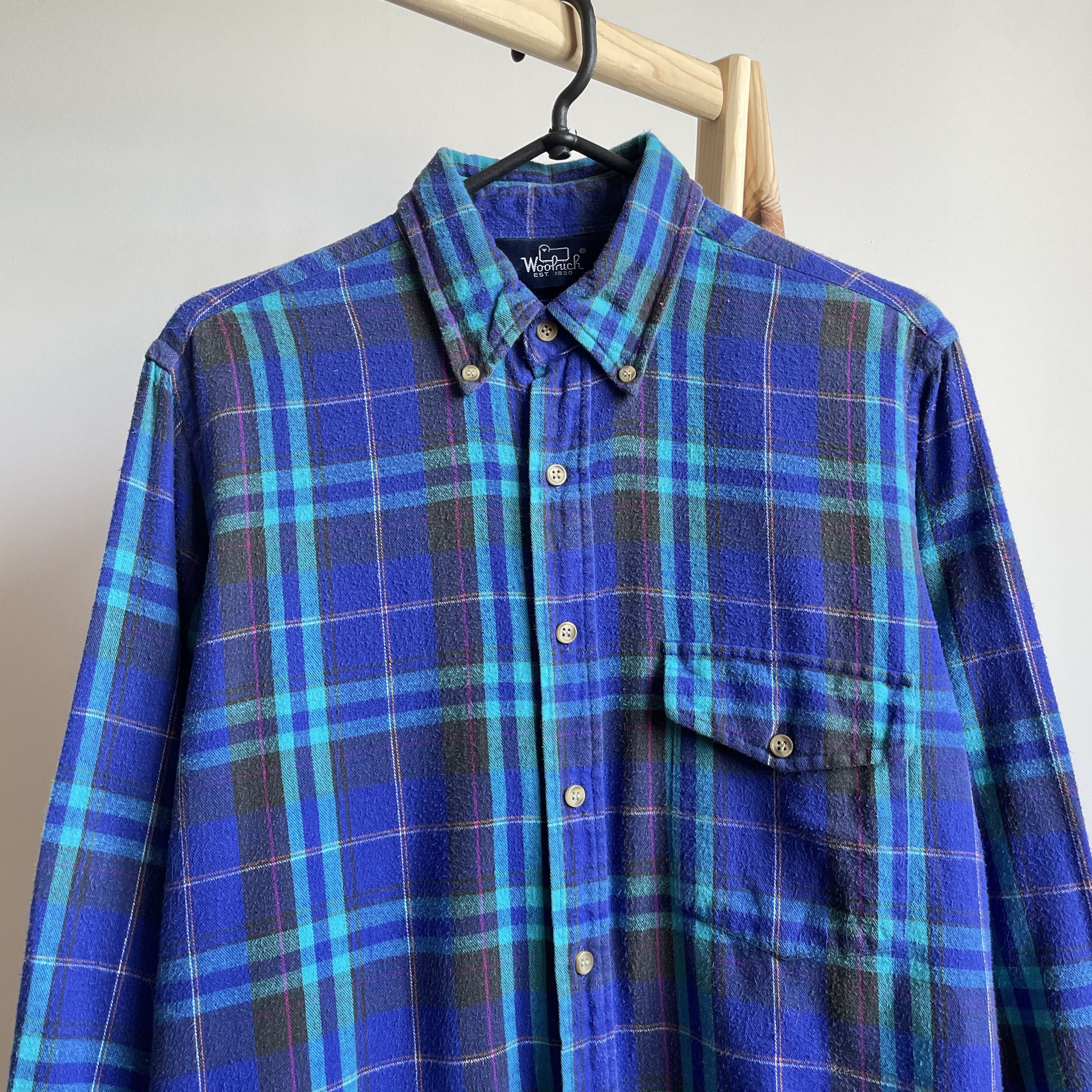 Flannel Woolrich Vintage 80's Plaid Flannel Shirt Size M Size US M / EU 48-50 / 2 - 3 Thumbnail