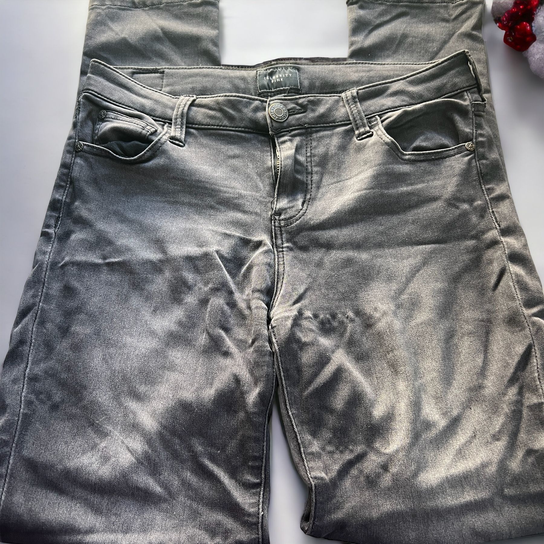 Other Celebrity Pink Skinny Jeans Black Wash Size 11/30 Some Pucke Size 30" / US 8 / IT 44 - 1 Thumbnail