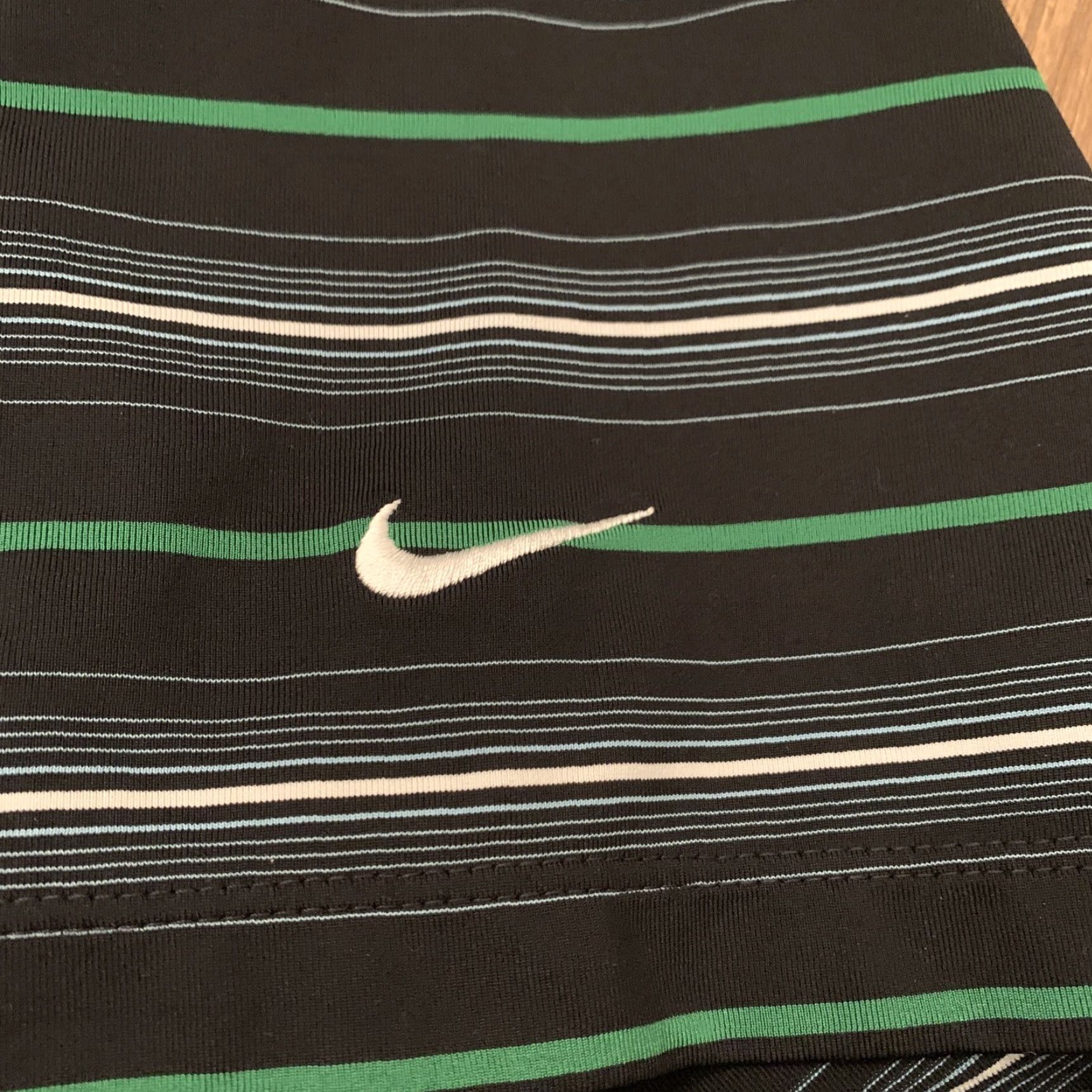 Nike NIKE Golf Dri-Fit Polo Shirt Striped Black Green Size XL Mens Size US XL / EU 56 / 4 - 3 Thumbnail