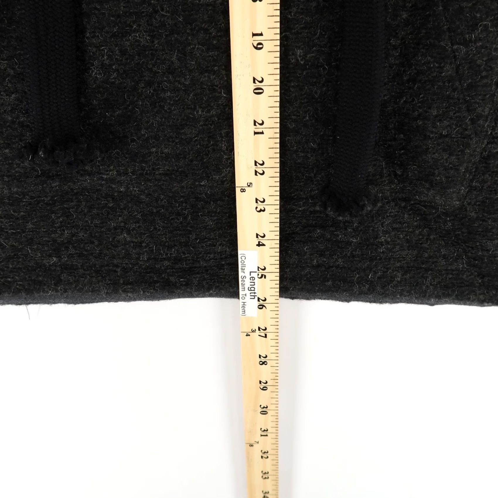 Vintage Leon Max Hoodie Womens M Gray Sweater Dark Lace Pullover Limited Wool Blend Size M / US 6-8 / IT 42-44 - 5 Thumbnail
