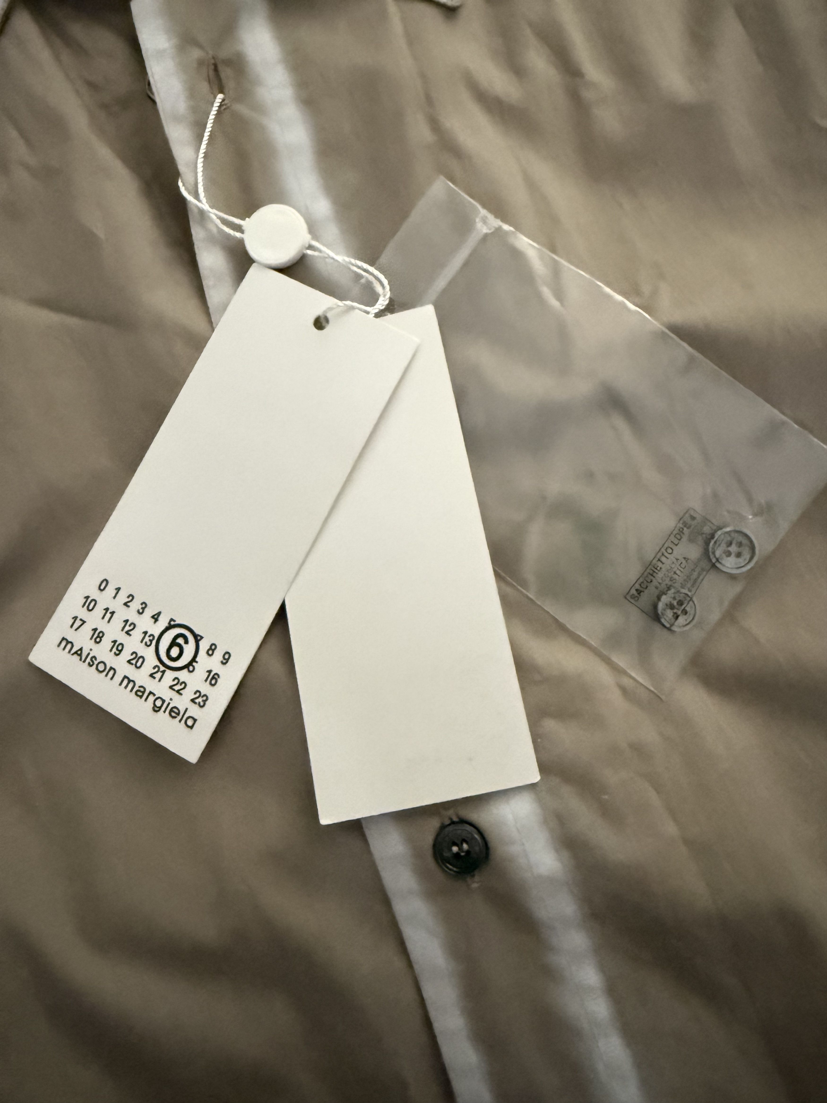 Maison Margiela BNWT Margiela contrasting-trim poplin shirt Size US M / EU 48-50 / 2 - 7 Thumbnail