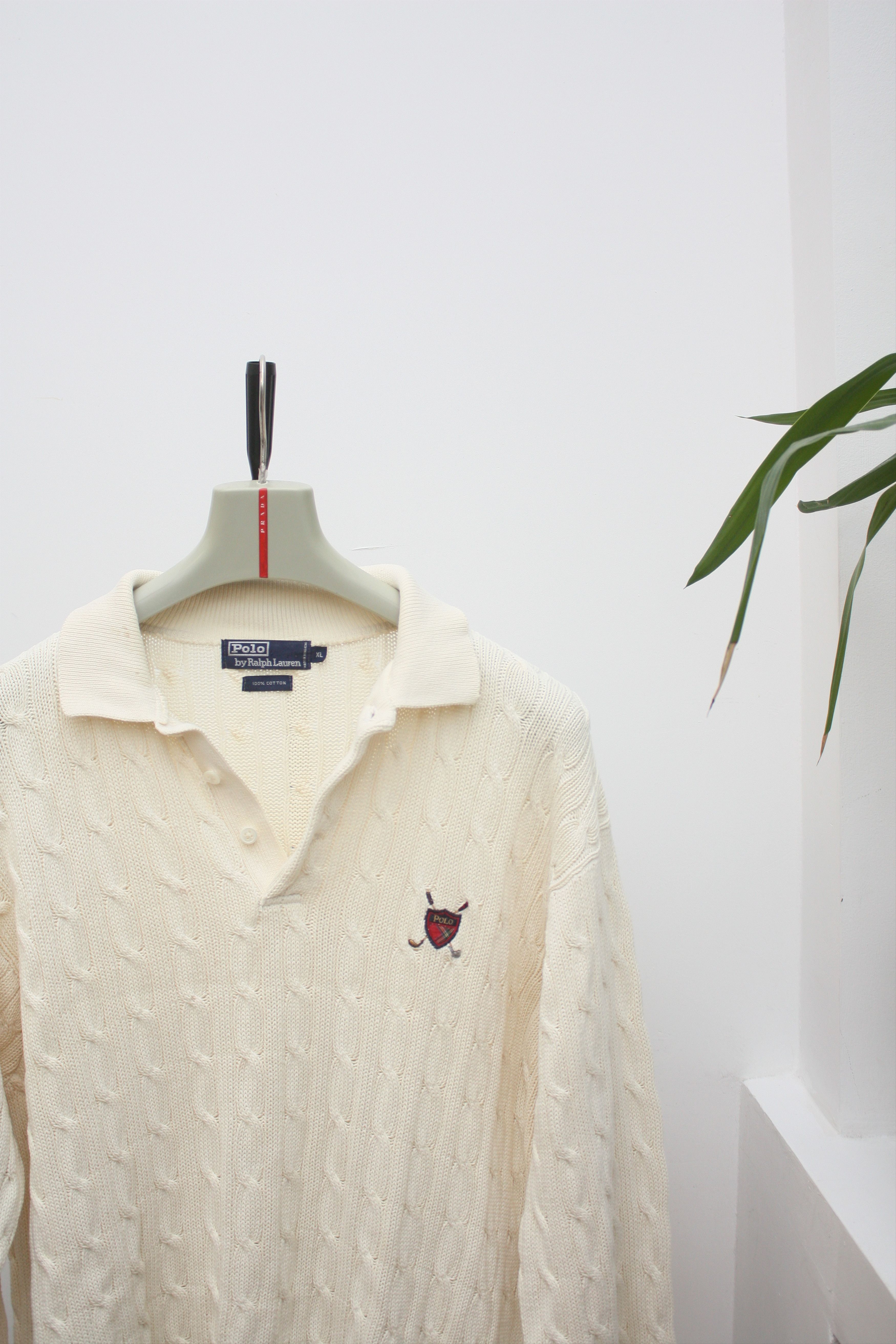 Polo Ralph Lauren Cream Beige Knitted Sweater XL