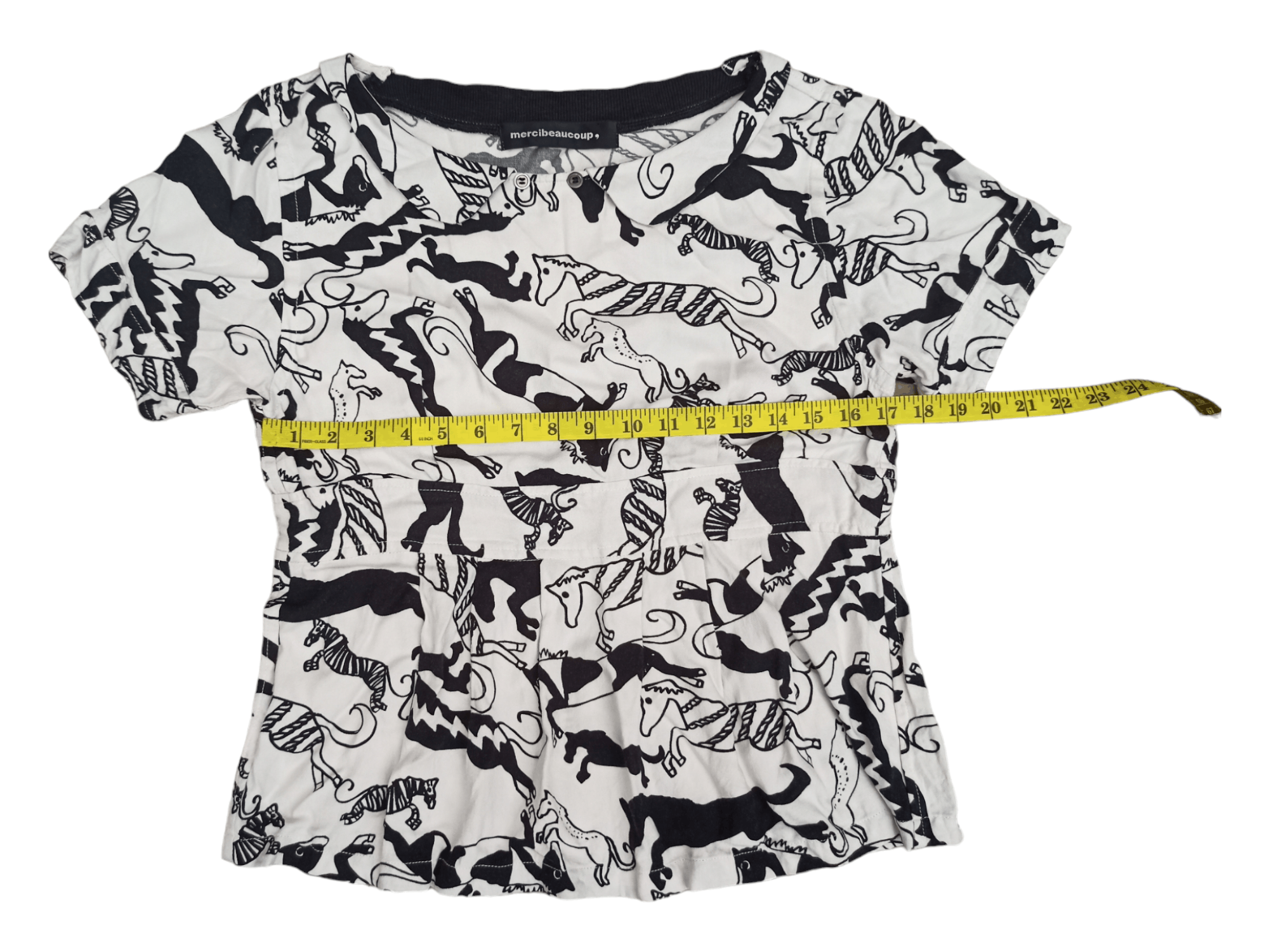 Issey Miyake Mercibeaucoup By Issey Miyake Full Printed Runway Blouses Size M / US 6-8 / IT 42-44 - 20 Thumbnail