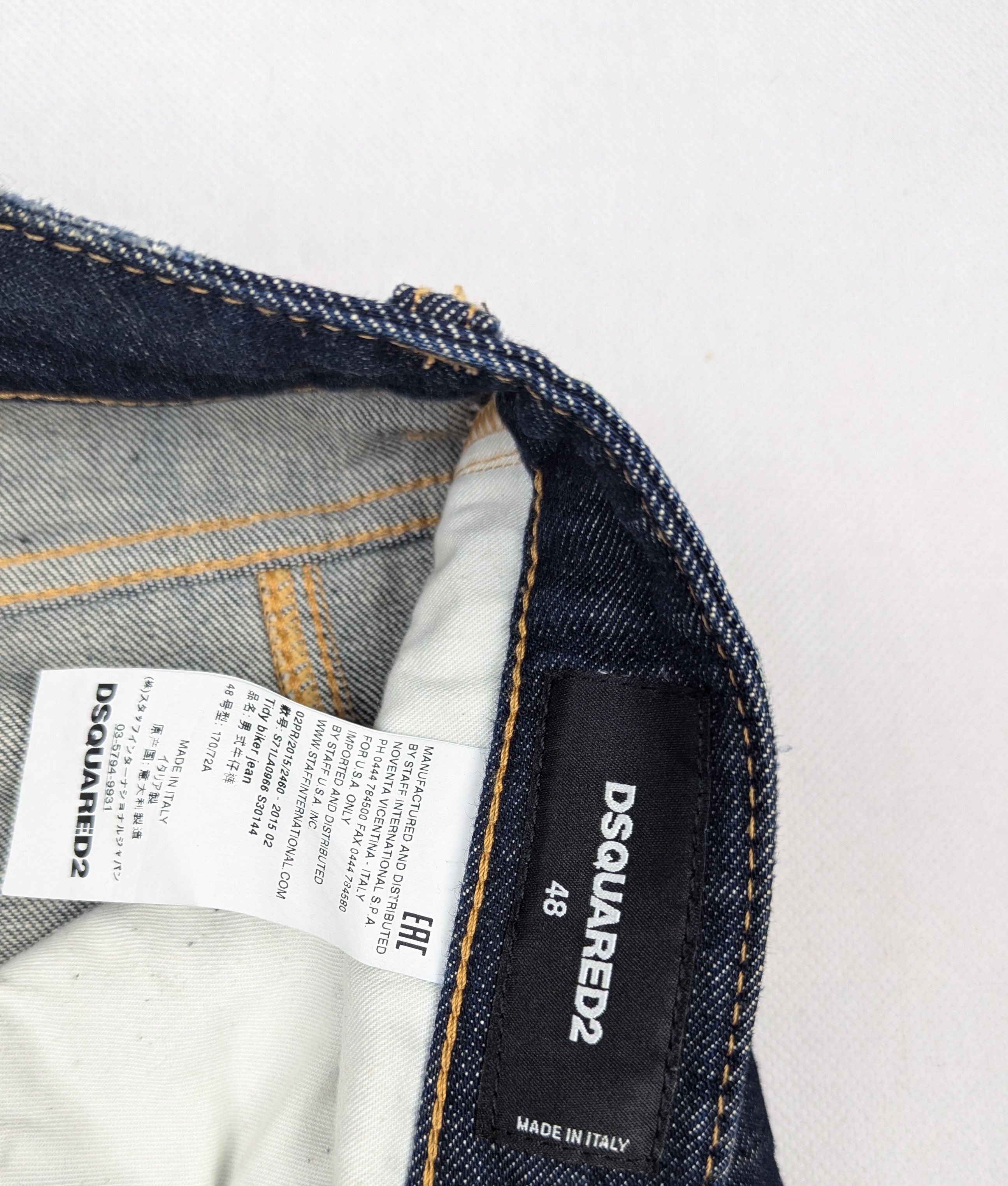 Dsquared2 Dsquared2 tidy biker jean denim jeans Size US 34 / EU 50 - 4 Thumbnail