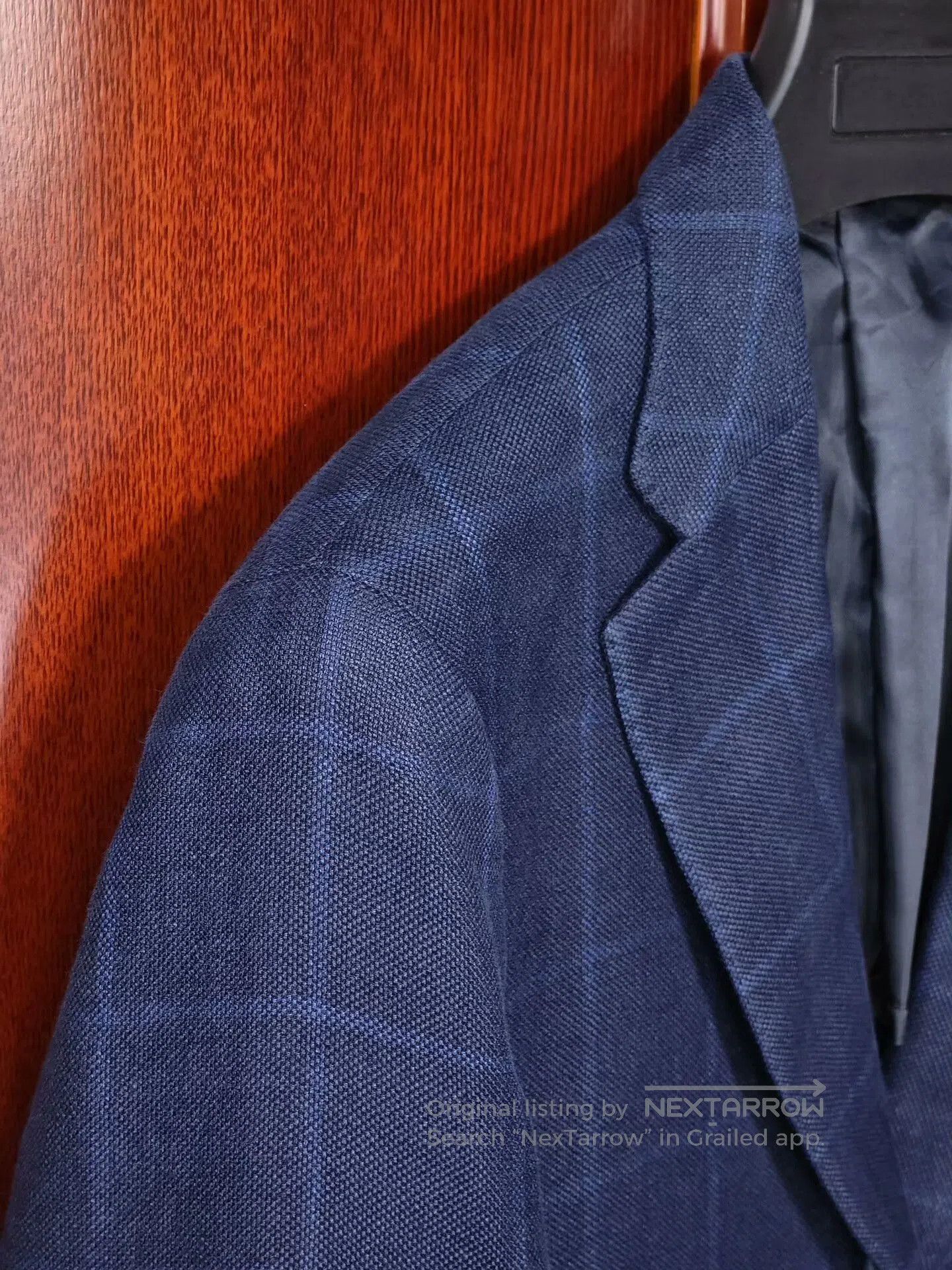 Ermenegildo Zegna Italian Zegna Blue Check Blazer. Size US M / EU 48-50 / 2 - 3 Thumbnail