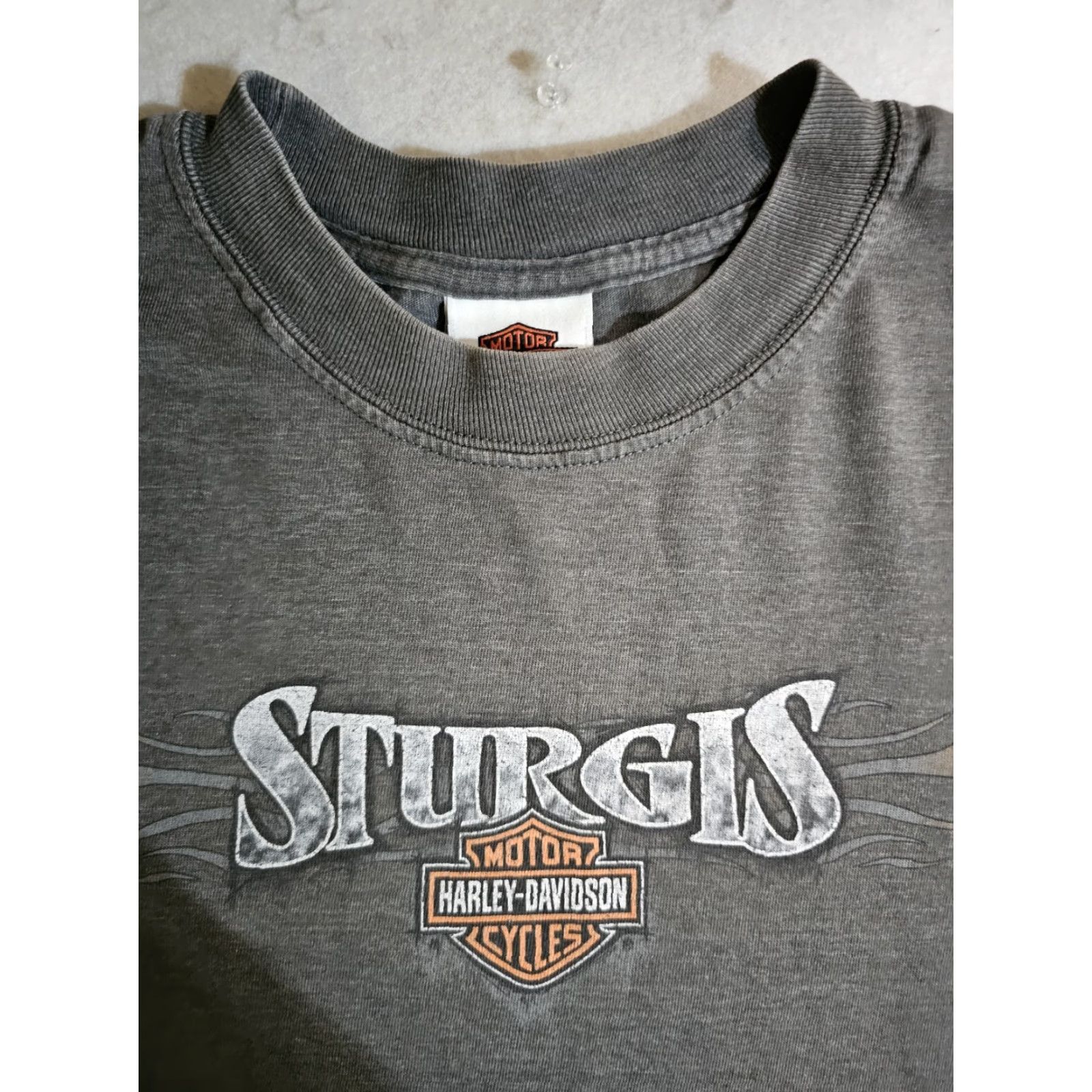 Harley Davidson VINTAGE Harley Davidson HD Sturgis Motorcycle Graphic T-shirt 2005 Mens Size XL Gray Size US XL / EU 56 / 4 - 4 Thumbnail