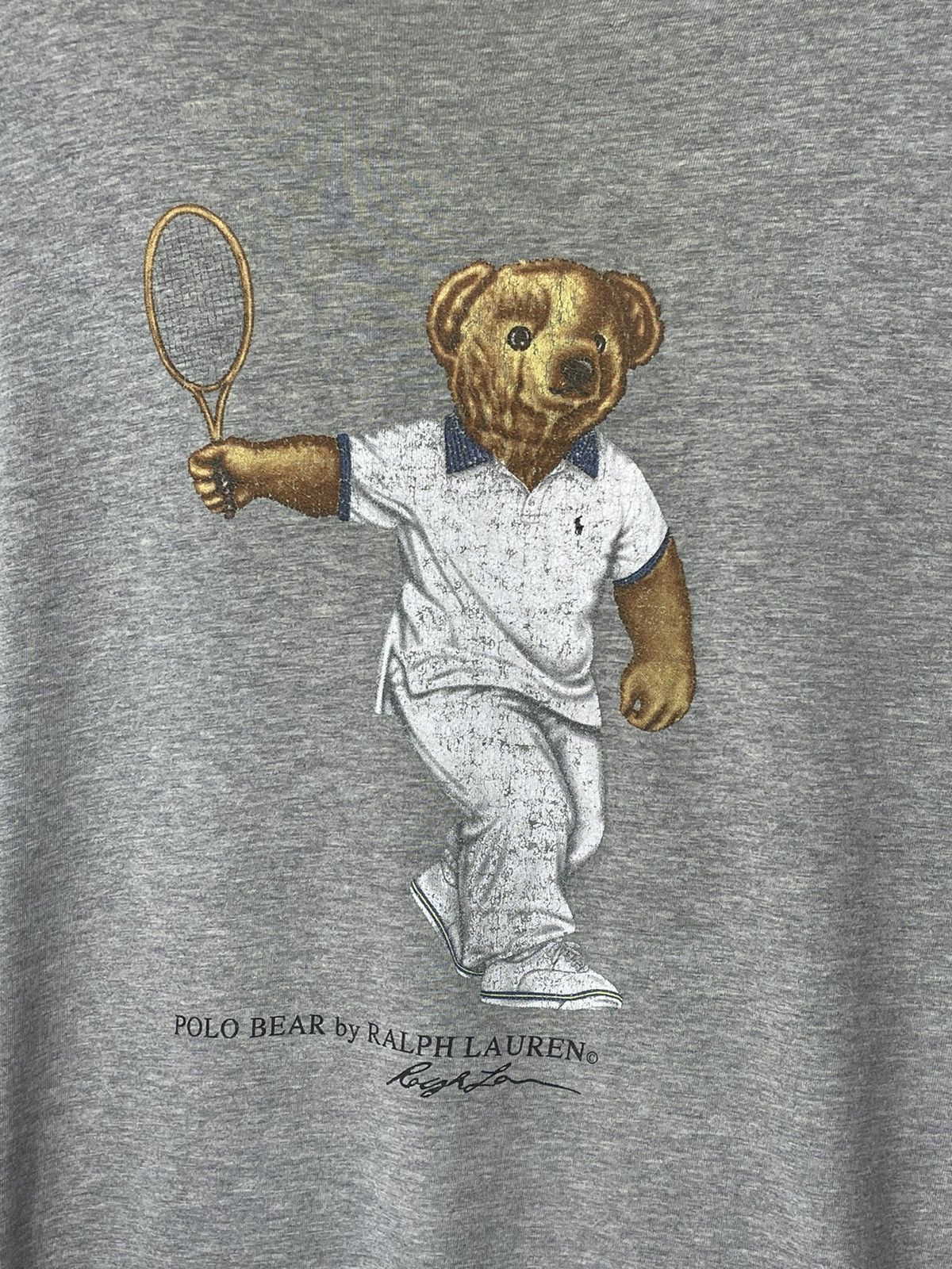 Polo Ralph Lauren × RRL Ralph Lauren × Vintage T-Shirt Polo Bear Tennis OG Vintage Size US XXL / EU 58 / 5 - 4 Thumbnail