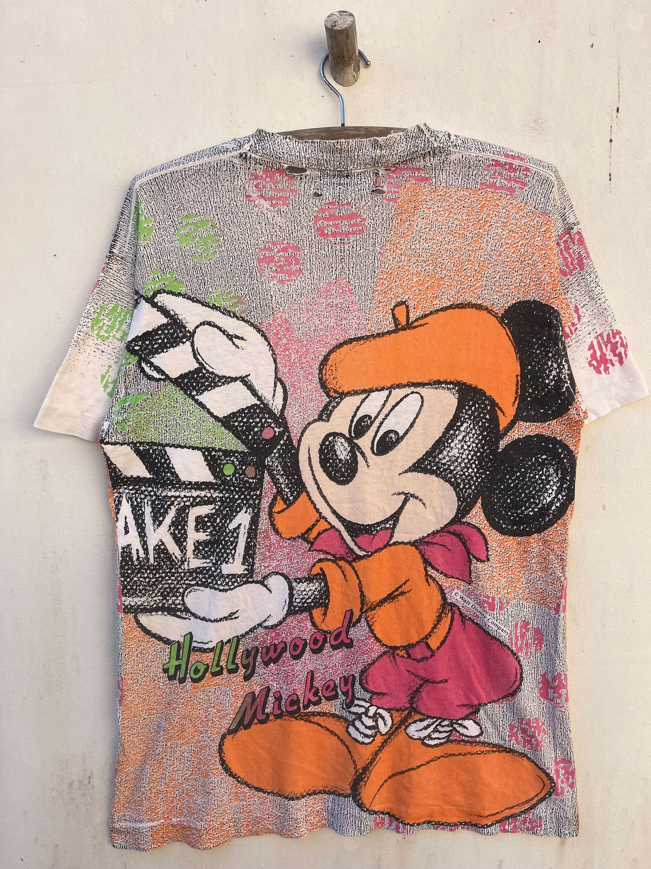 Sci-Fi Fantasy Vintage Walt Disney Mickey All Over Full Print 90s Size US L / EU 52-54 / 3 - 5 Thumbnail