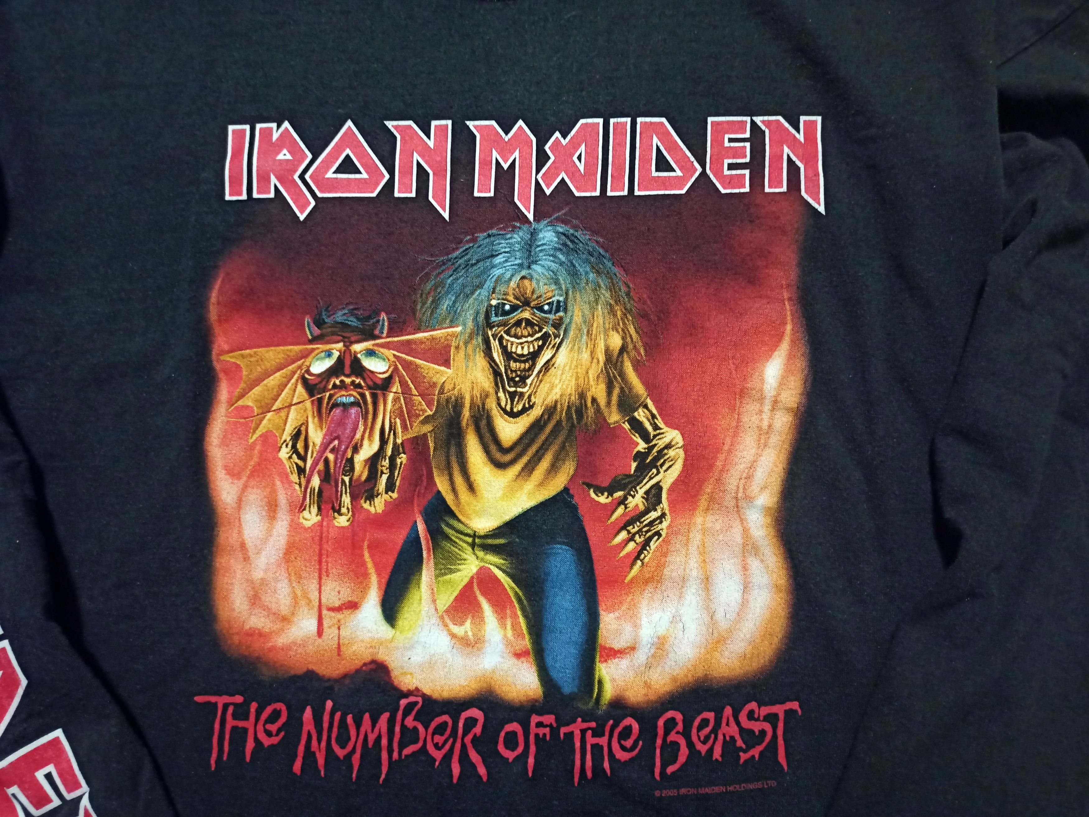 Iron Maiden Iron Maiden The Number of the Beast Vintage Long Sleeve Tee Size US L / EU 52-54 / 3 - 2 Thumbnail