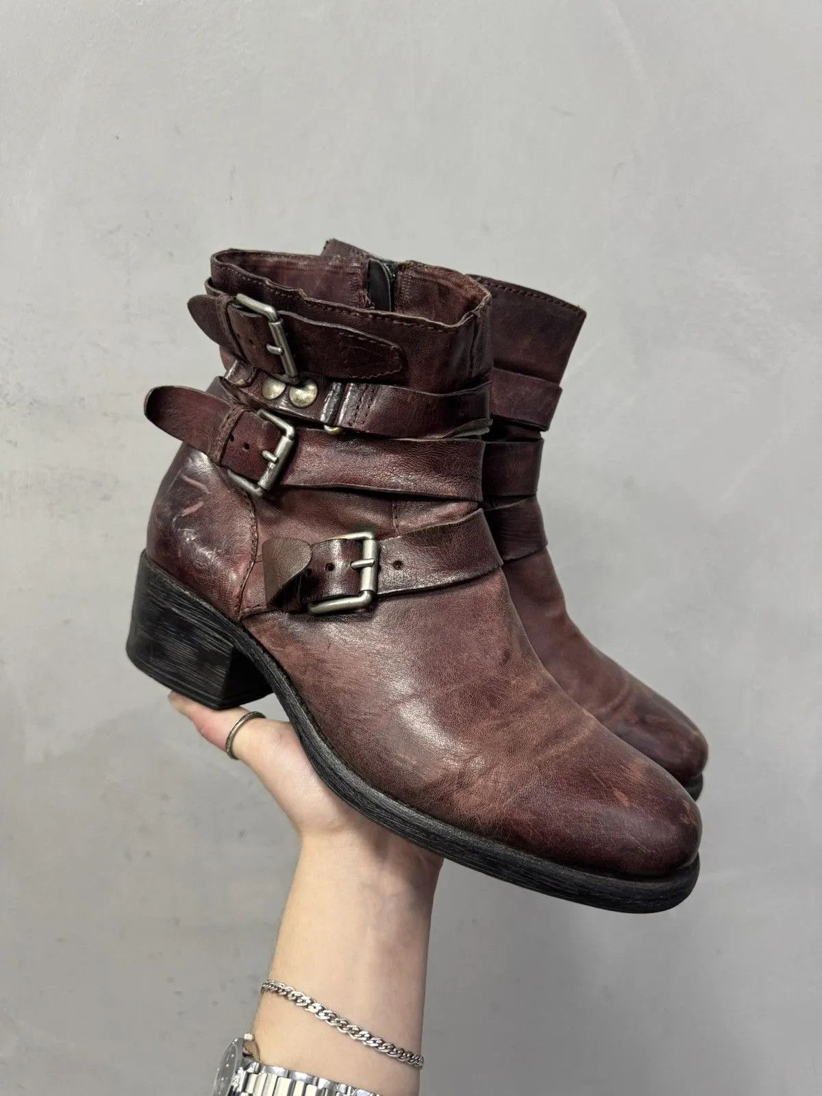 Schott Vintage Real Leather Boots Italy Hight Boots Size US 7 / EU 40 - 1 Thumbnail