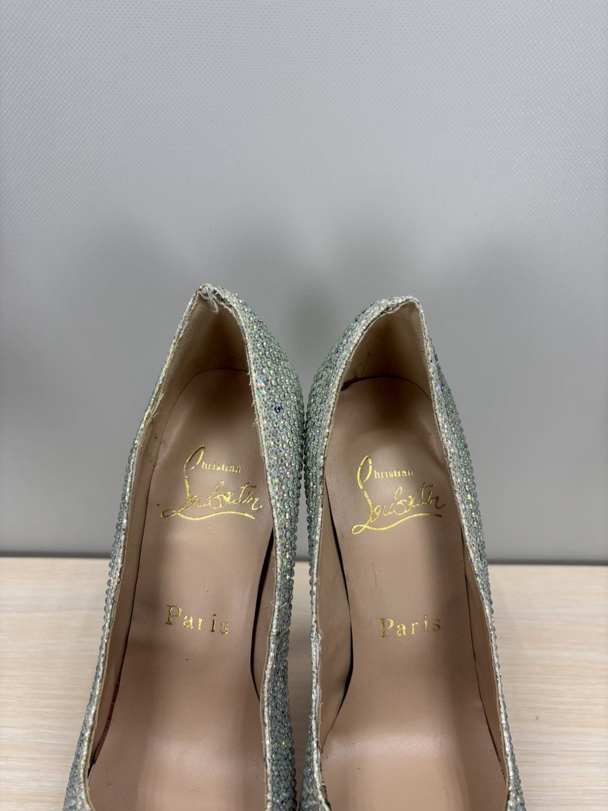 Christian Louboutin Womens heels Christian Louboutin Size 36 Color Gray Size US 6 / IT 36 - 4 Thumbnail