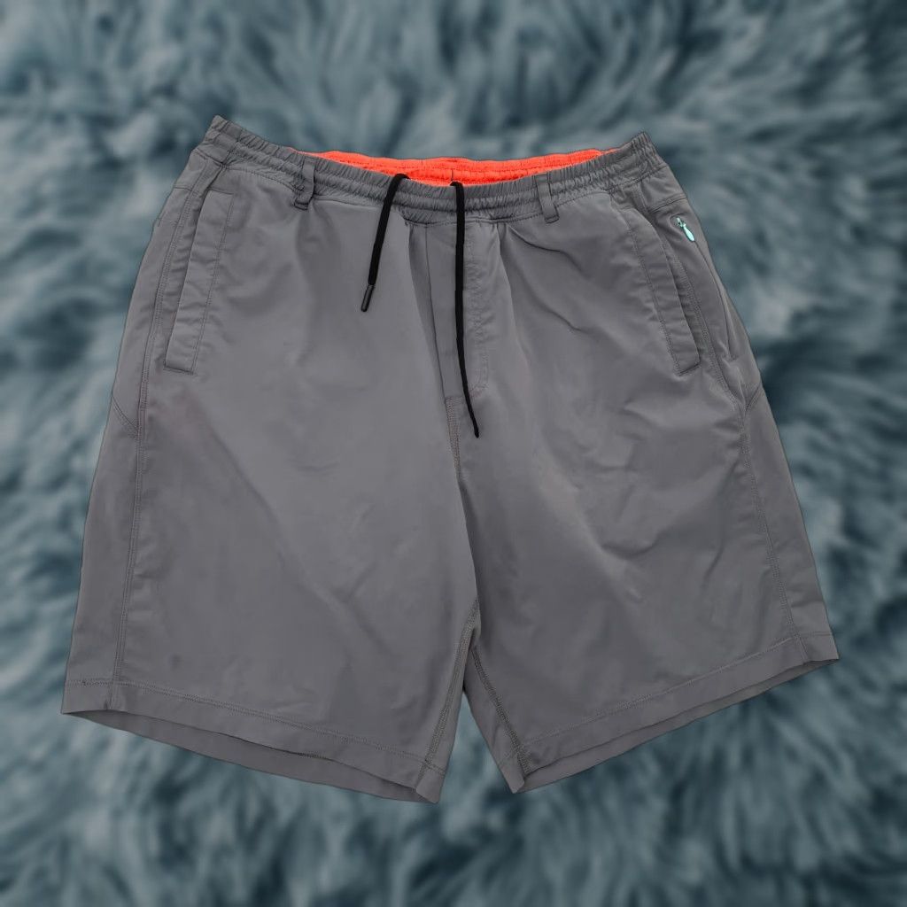Birddogs Shorts 2XL Gray Stretch Lined Pockets Activewear Mens