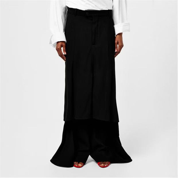 Balenciaga o1y0625 Midi Skirt in Black Size 27" / US 4 / IT 40 - 3 Thumbnail