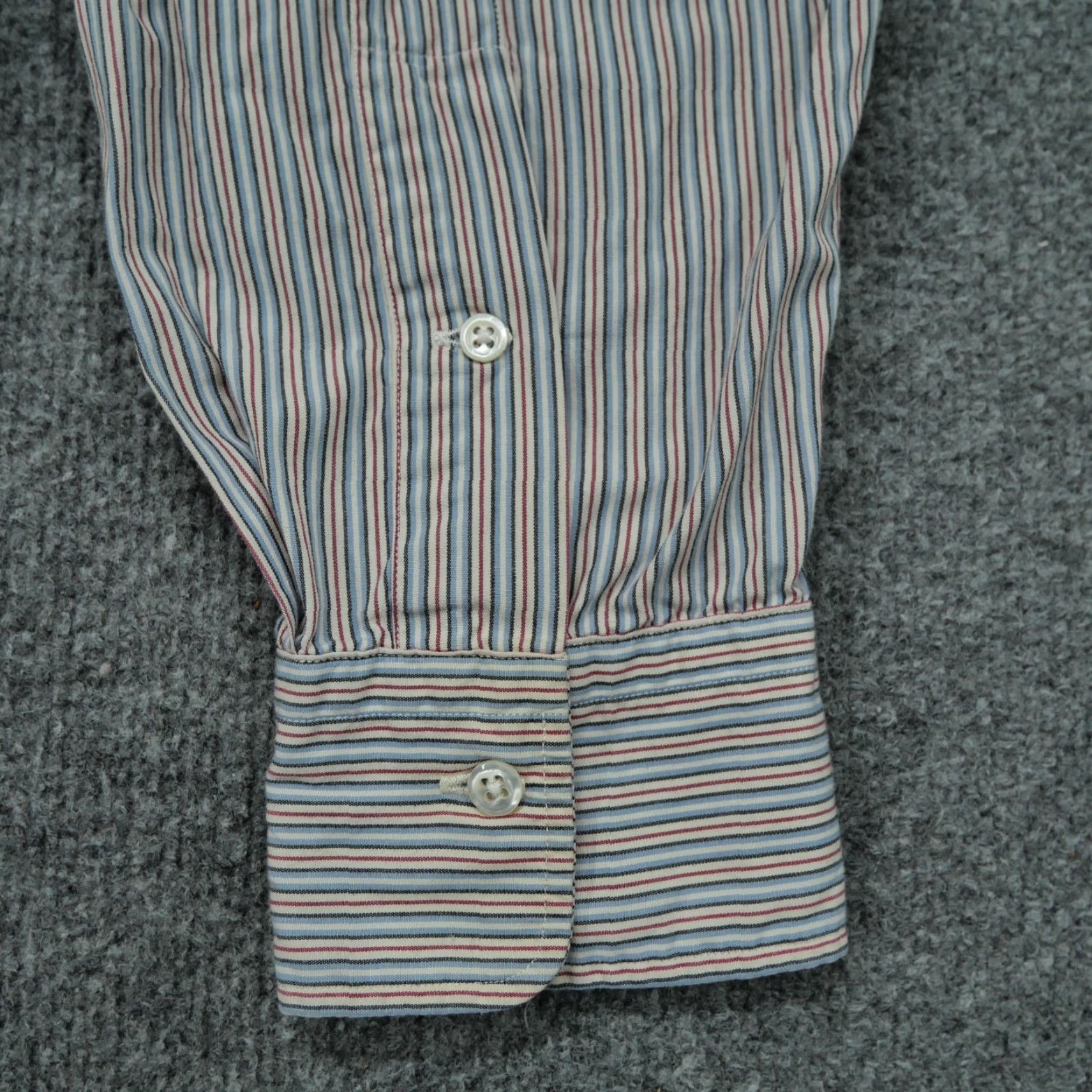 Polo Ralph Lauren VINTAGE Polo Ralph Lauren Shirt Mens 16 33 Blue Red Striped Button Up Chatfield Plaid Cotton Classic Button-Down Collar Mens Size US L / EU 52-54 / 3 - 2 Thumbnail