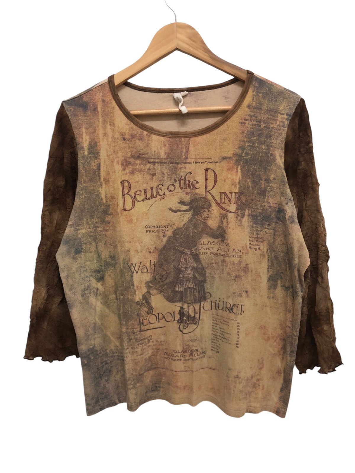 Vintage RARE 🔥 B,V. B,B. BELLE O’ THE RINK OVP MESH SLEEVES BODY TOP Size XL / US 12-14 / IT 48-50 - 1 Thumbnail