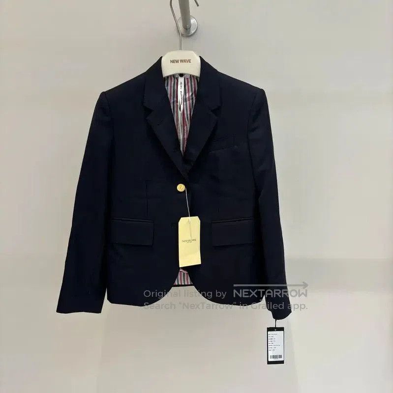 Thom Browne Thom Browne Navy Wool Women's Cardigan . Size M / US 6-8 / IT 42-44 - 1 Thumbnail