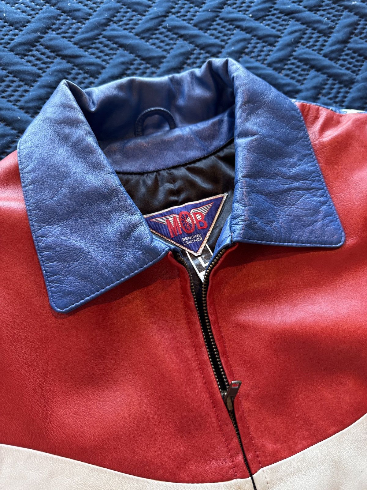 Vintage Vintage USA American Eagle Leather Jacket Size US L / EU 52-54 / 3 - 4 Thumbnail